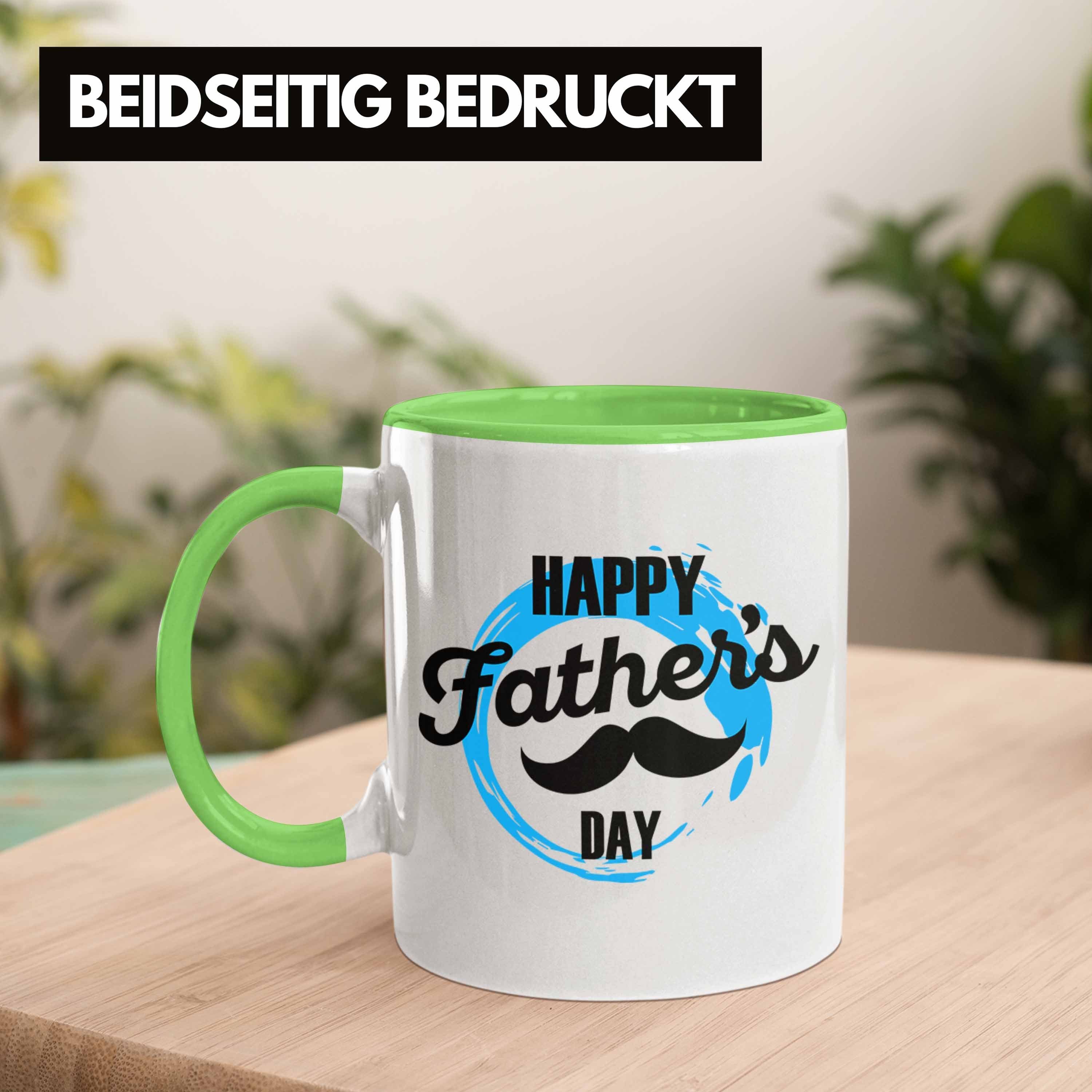 Trendation Tasse Tasse Day den Happy Geschenk Father's für Vatertag Papa Grün für