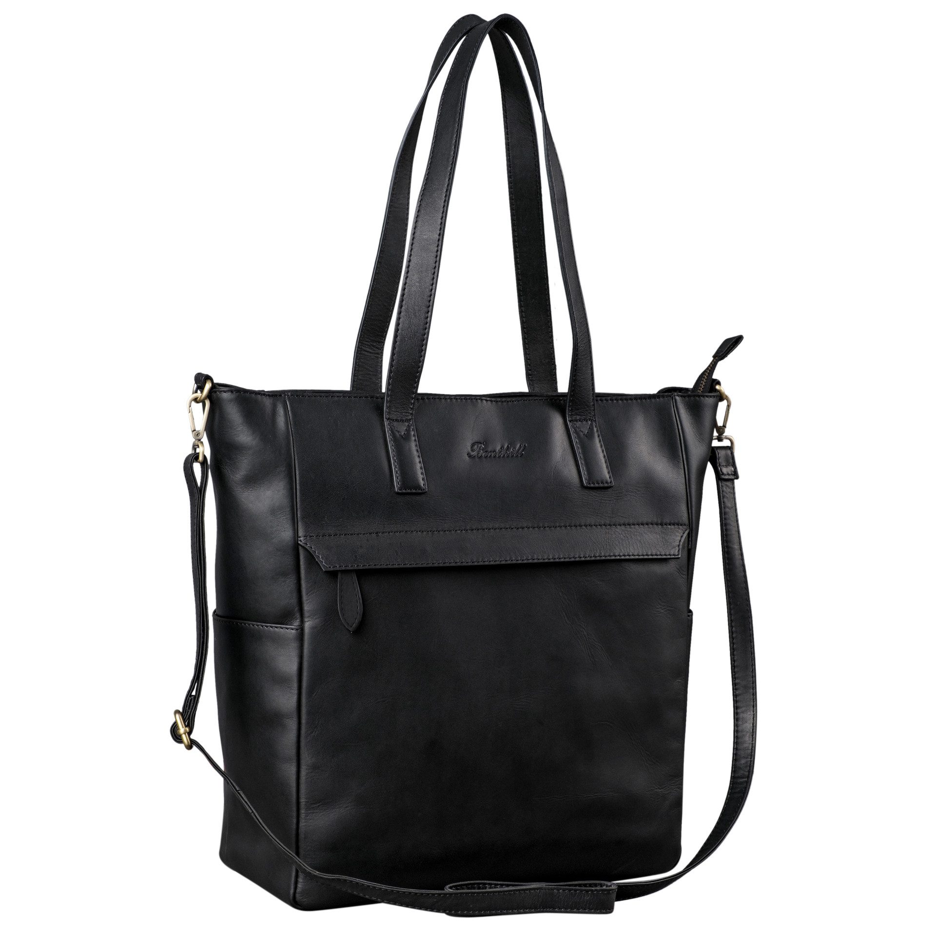 Benthill Shopper Damen Echt Leder Groß Ledertasche Umhängetasche Handtasche günstig online kaufen
