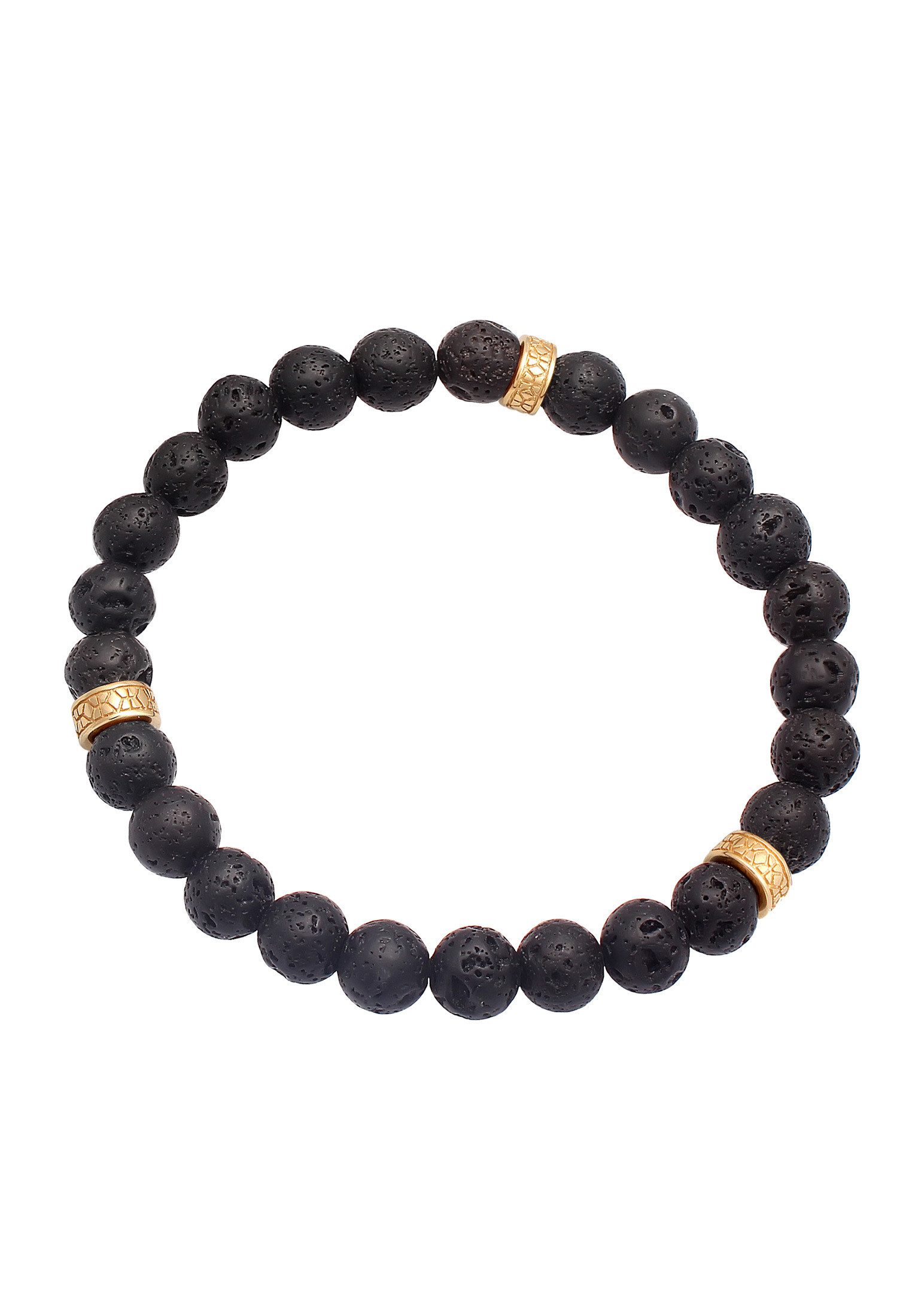 Kuzzoi Bead-Armband-Set Herren Lava Schwarz Vintage günstig online kaufen