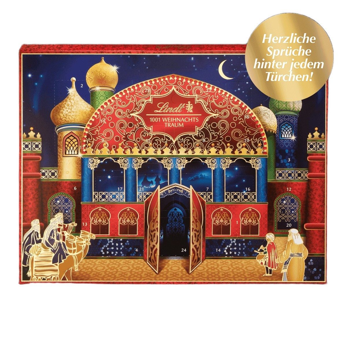 LINDT Schokolade 281g Adventskalender 1001 Weihnachtstraum Pralinen Schokolade Geschenk, 1 x 281 g, 1 St.
