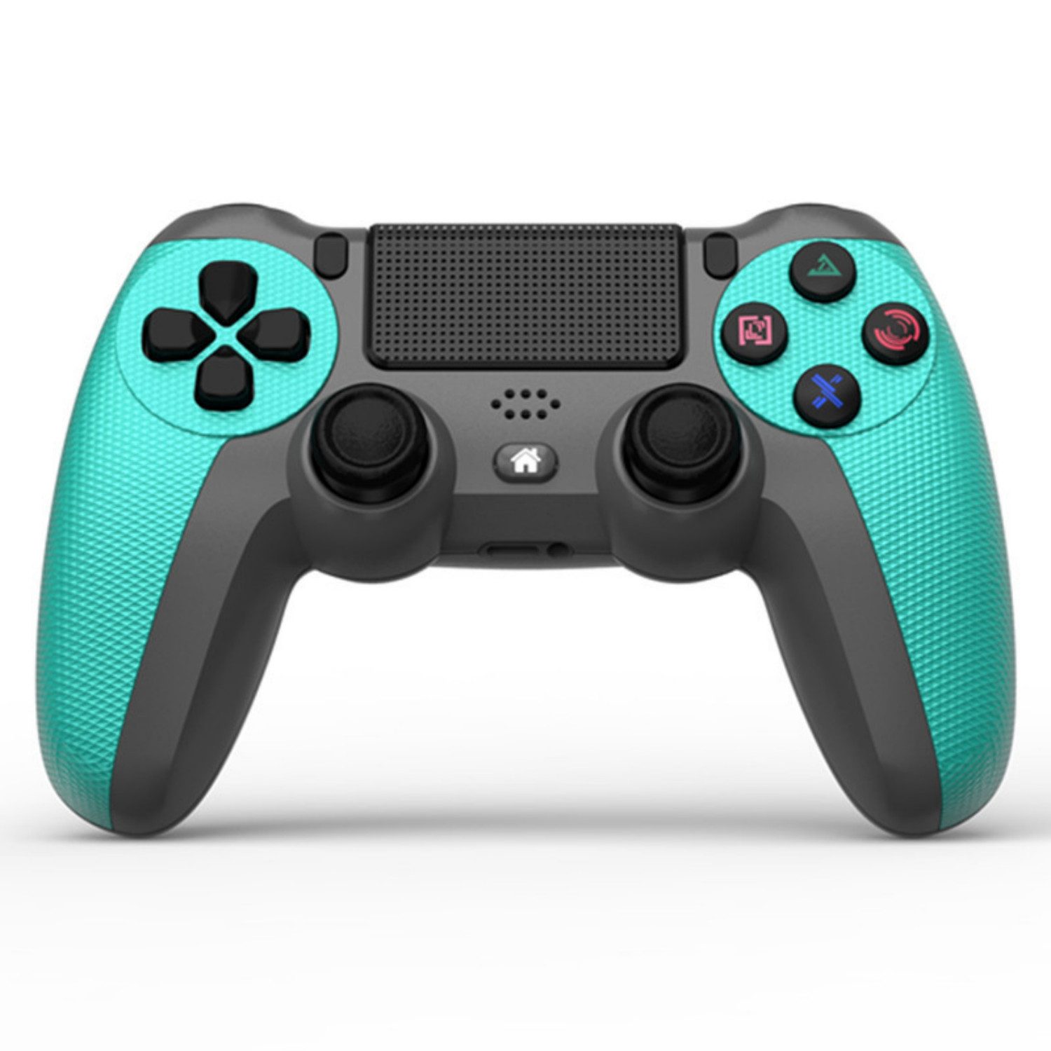 Fyrove Kabelloser Wireless Gamecontroller für PS4, DualShock und PC Gamepad (Set, 6-Achsen-Gyrosensor Doppelvibration Share-Funktion integrierter)