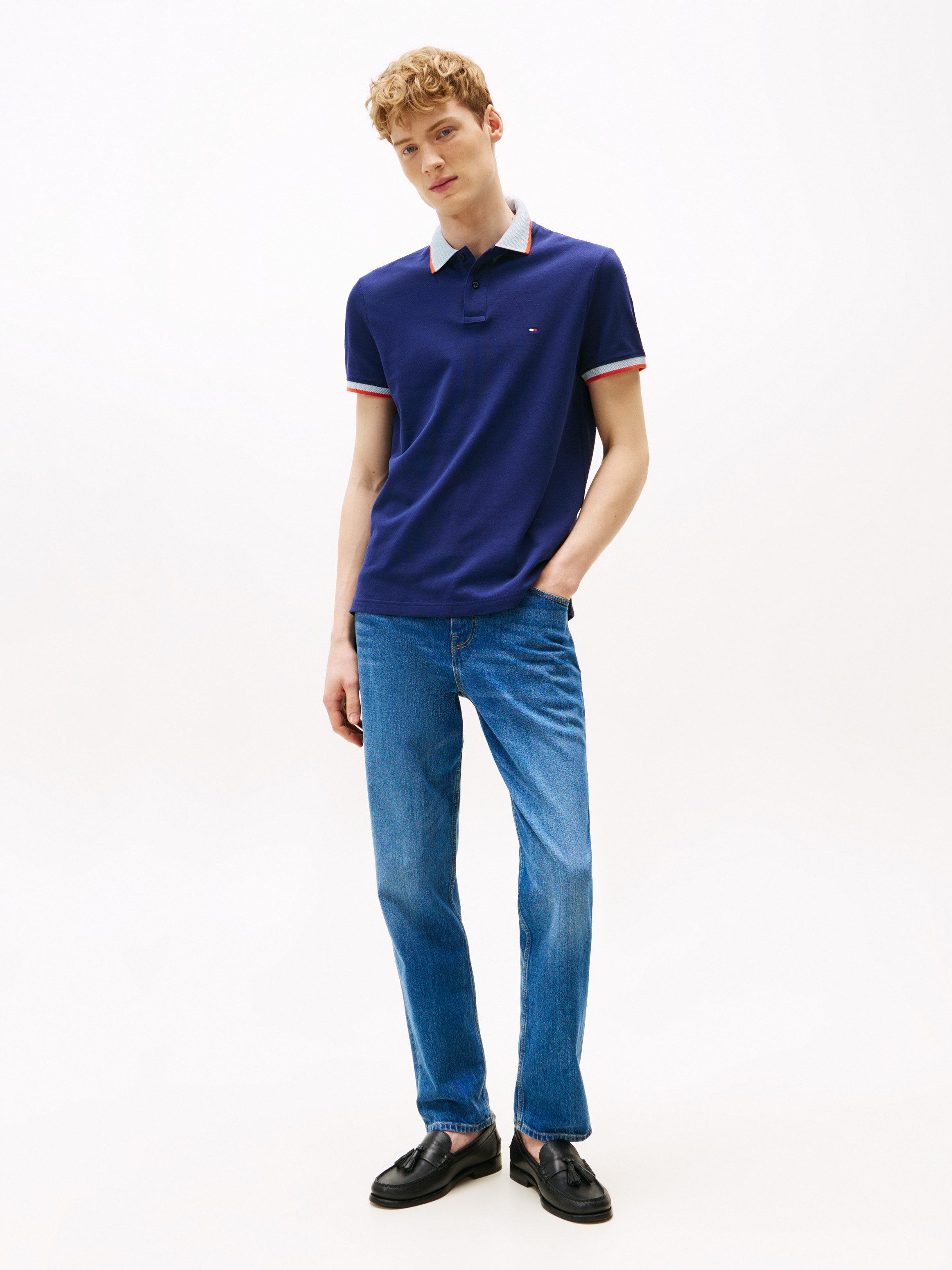 Tommy Hilfiger Poloshirt CONTRAST COLLAR CUFF günstig online kaufen