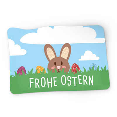 itenga Aufkleber itenga 50x Sticker Frohe Ostern Hasenbande rechteckig 6 x 4 cm