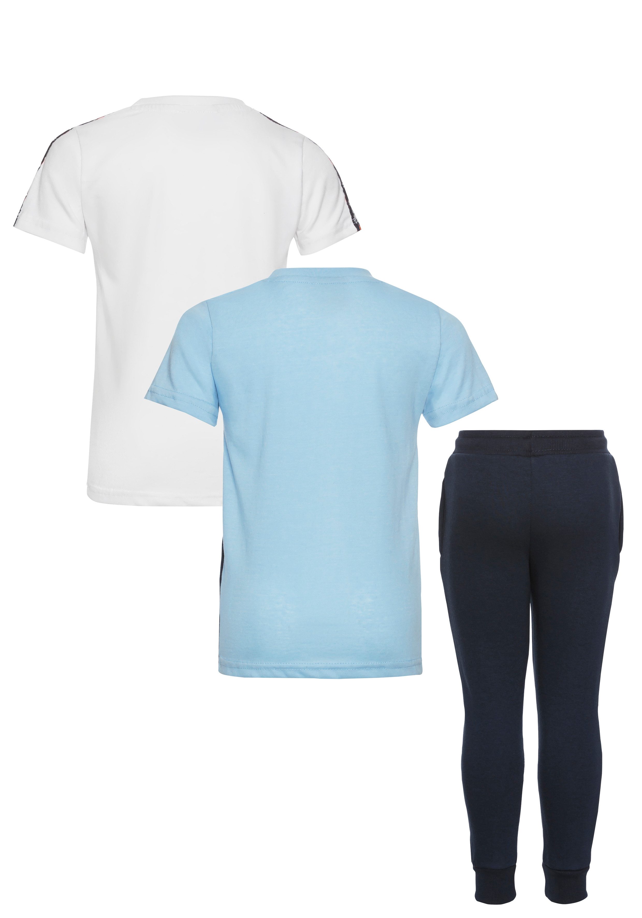 Ellesse Shirt & Hose (Set, 3-tlg) 3-teiliges Set, unifarben mit Farbeinsatz, aus Baumwolle, pflegeleicht