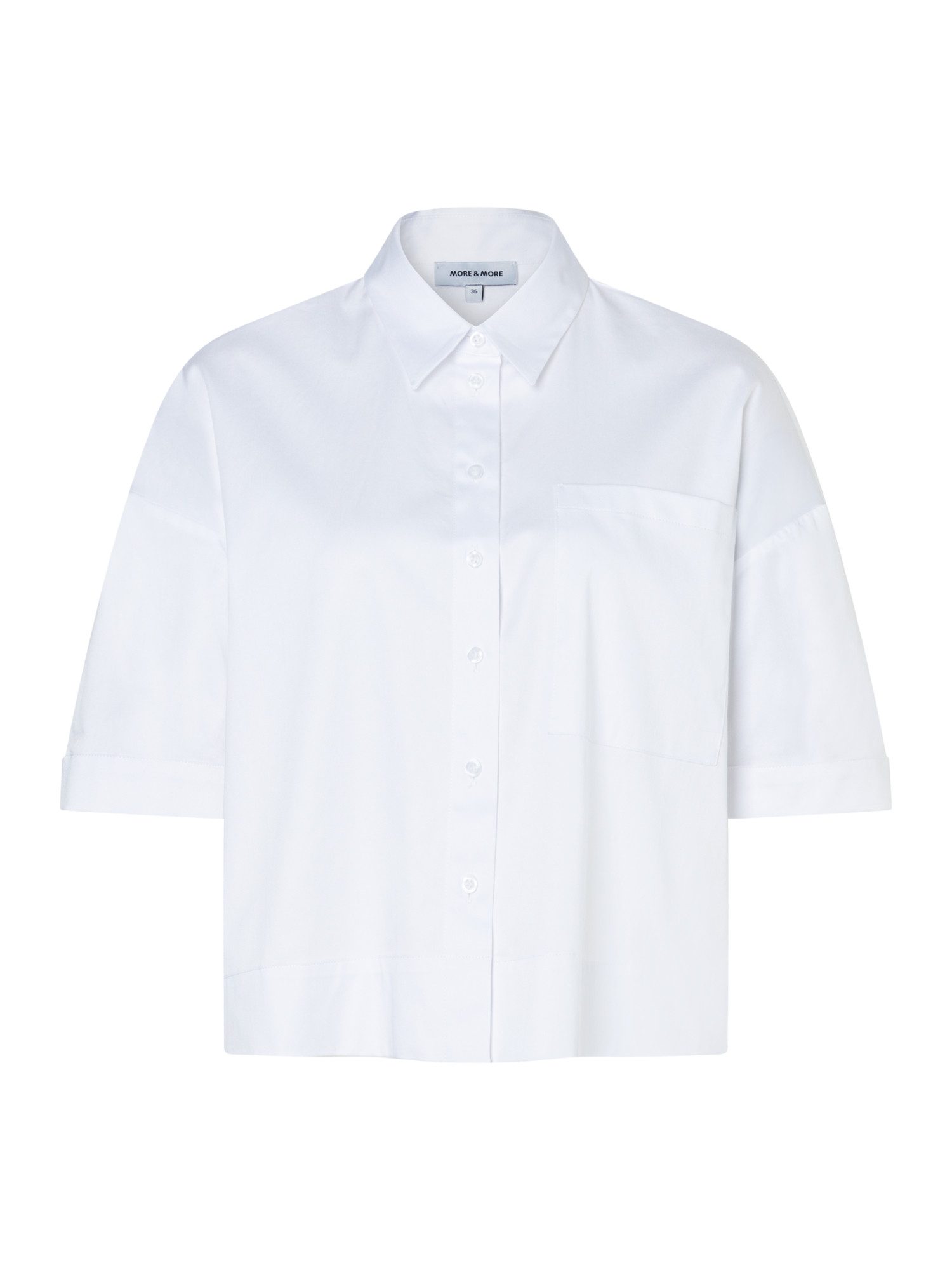 MORE&MORE Kurzarmbluse boxy, oversized Kurzbluse