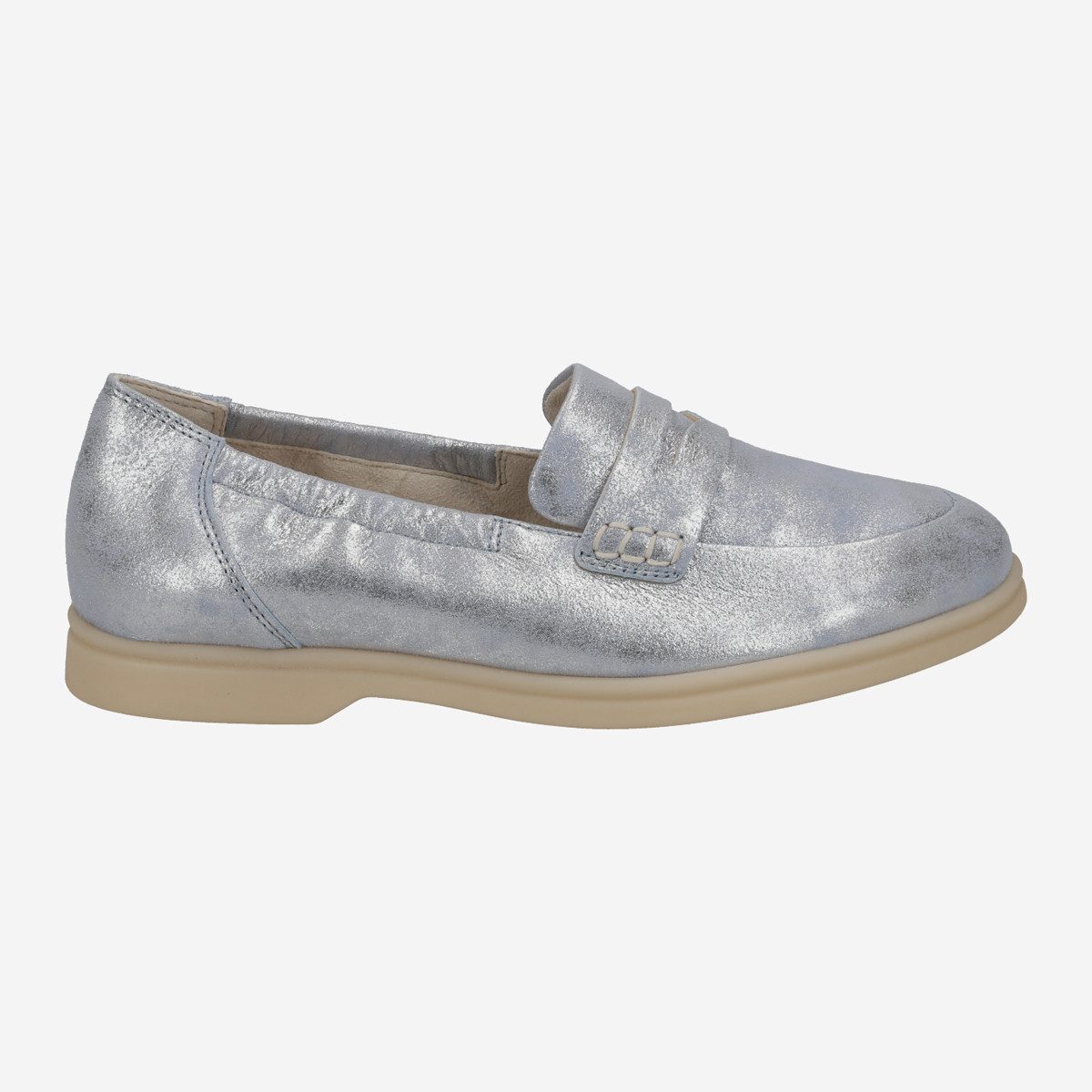 Paul Green 1033-043, Slipper & Mokassin in Silber für Damen Slipper
