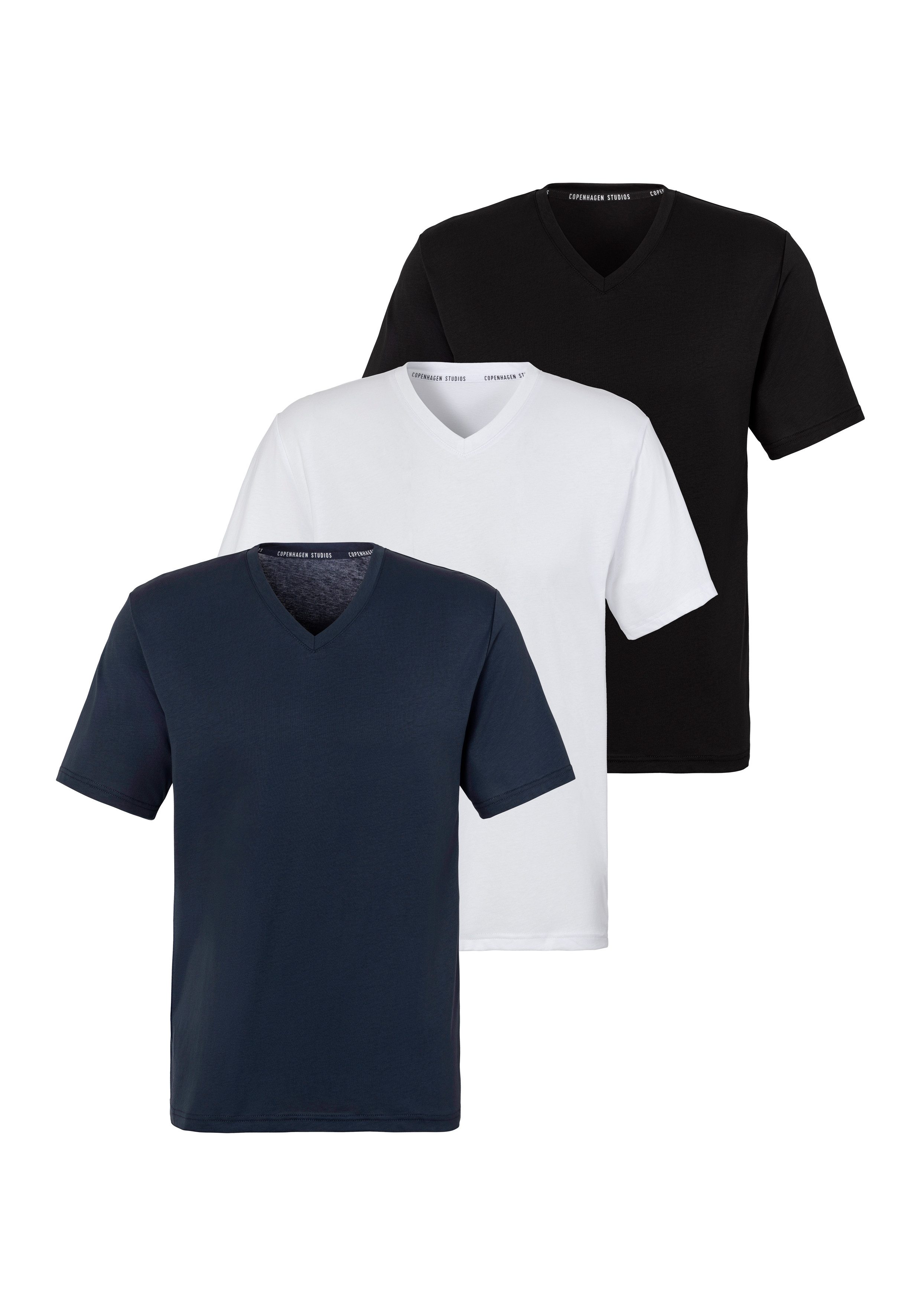 Copenhagen Studios T-Shirt (Packung, 3er-Pack) Unterziehshirt aus hochwerti günstig online kaufen