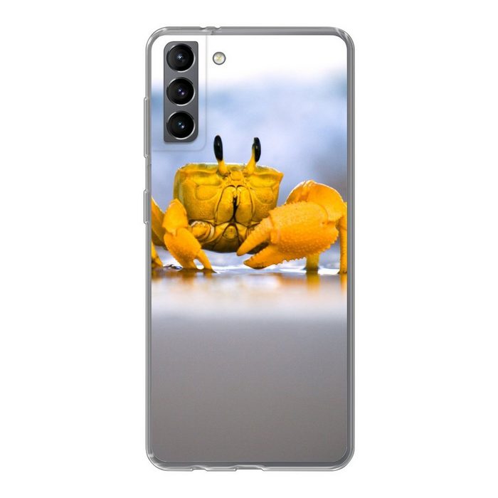 MuchoWow Handyhülle Krabbe - Strand - Meer Phone Case Handyhülle Samsung Galaxy S21 Plus Silikon Schutzhülle