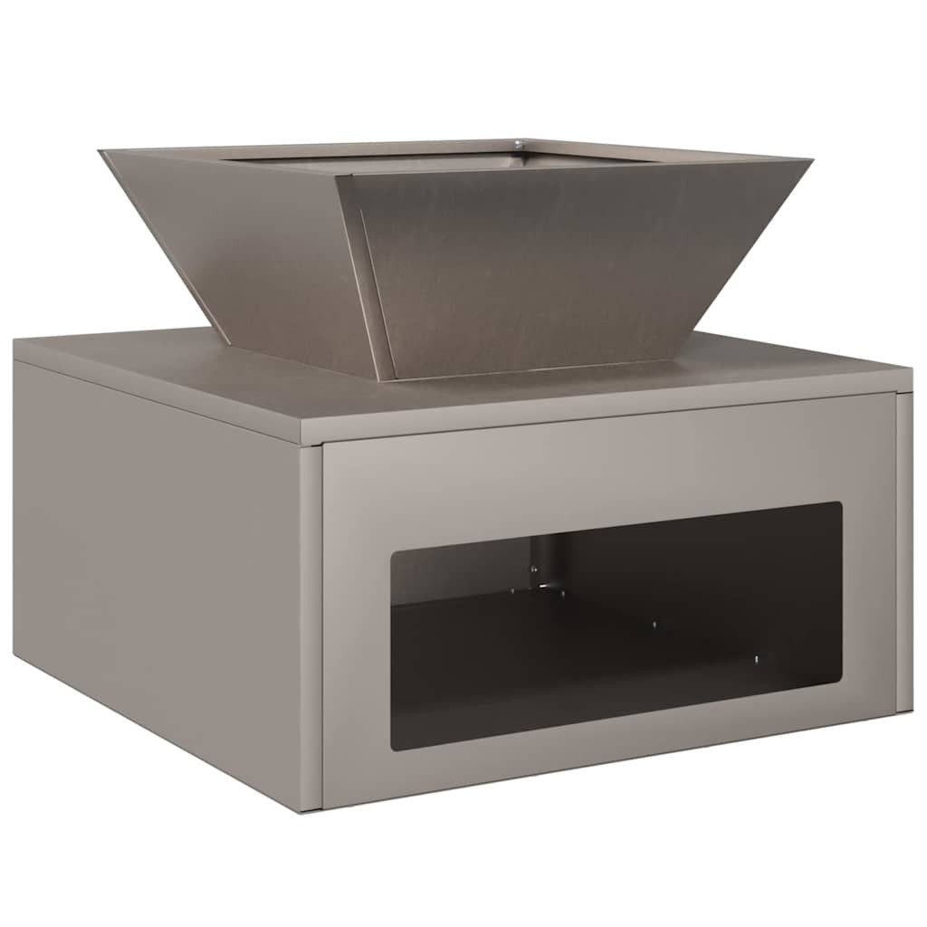 vidaXL Feuerstelle Feuerstelle Rostig 50 x 50 x 40 cm Wetterfeststahl, (1-St)