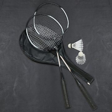 relaxdays Badmintonschläger Badminton Set mit Tasche