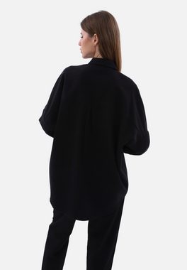 COFI Casuals Langarmhemd Damenhemd mit Details One-Size Blusen Langarm Oversize