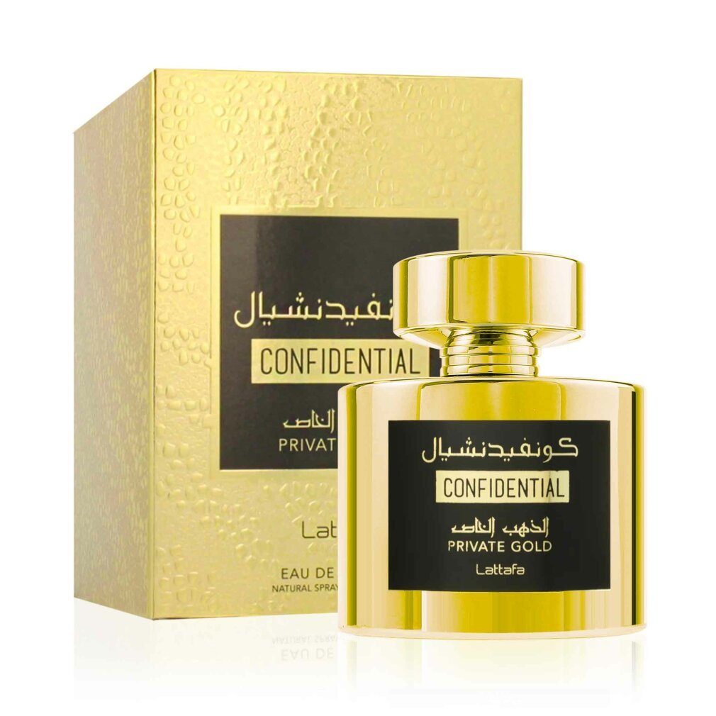 Lattafa Eau de Parfum Confidential Private Gold Eau de Parfum