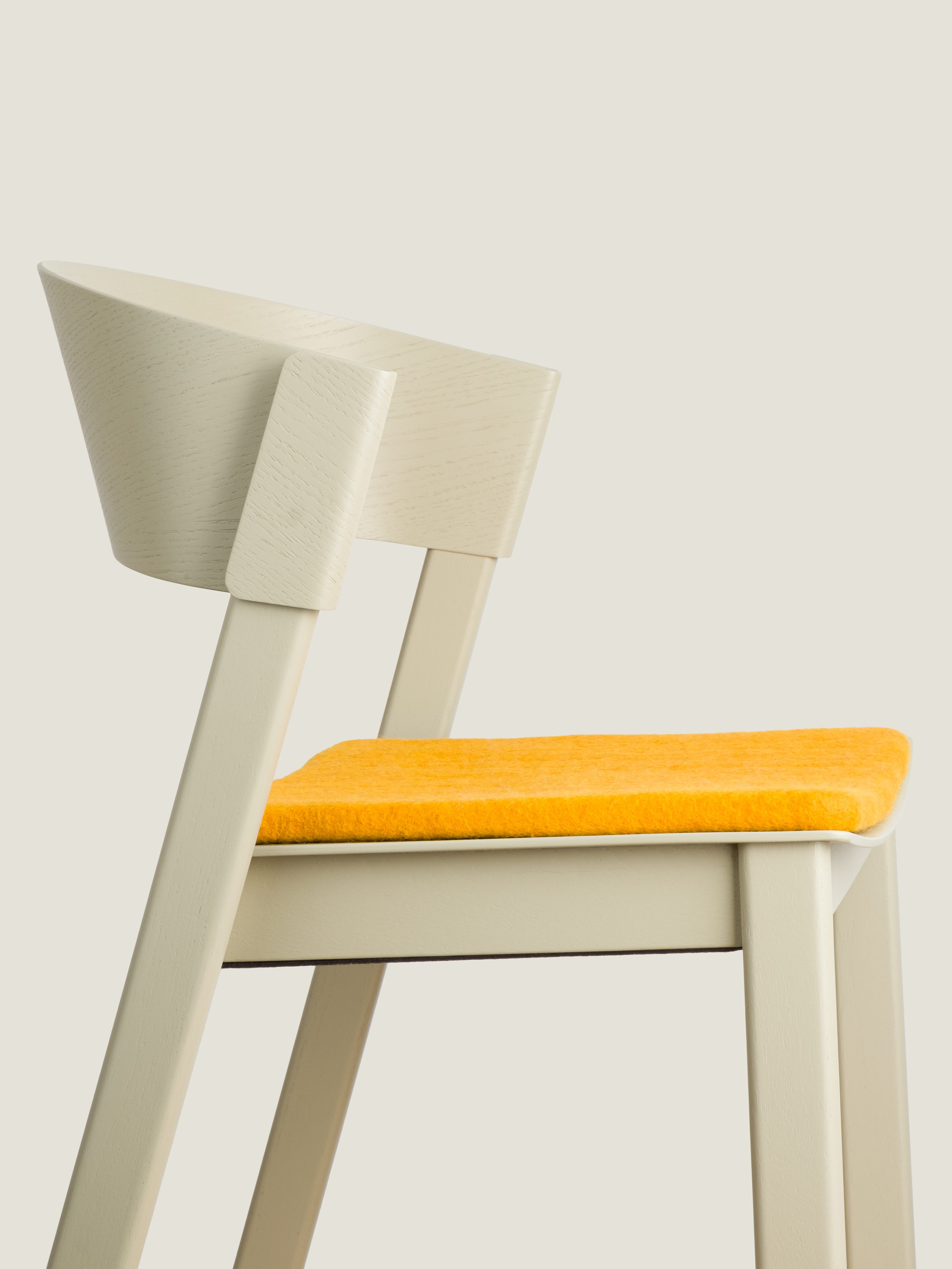 myfelt Stuhlkissen Filz Sitzauflage quadratisch - 36 x 36 cm, beidseitig verwendbar, 100 % Schurwolle
