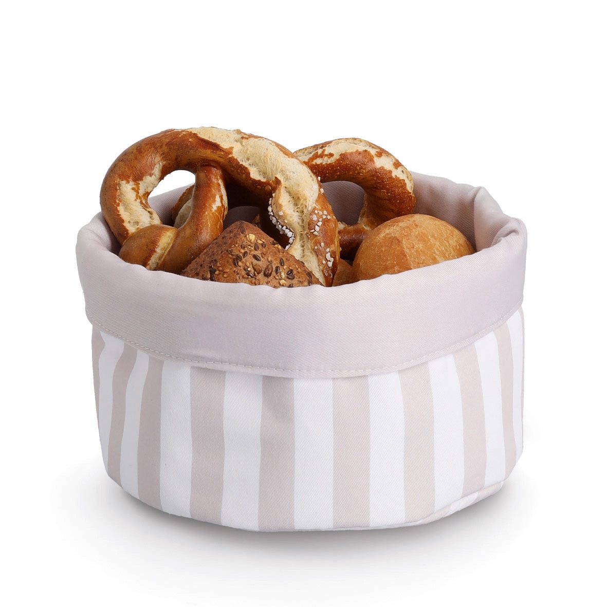 Zeller Present Brottasche Brotbeutel "Stripes, Baumwolle/Polyester, wendbar, Baumwolle/Polyester