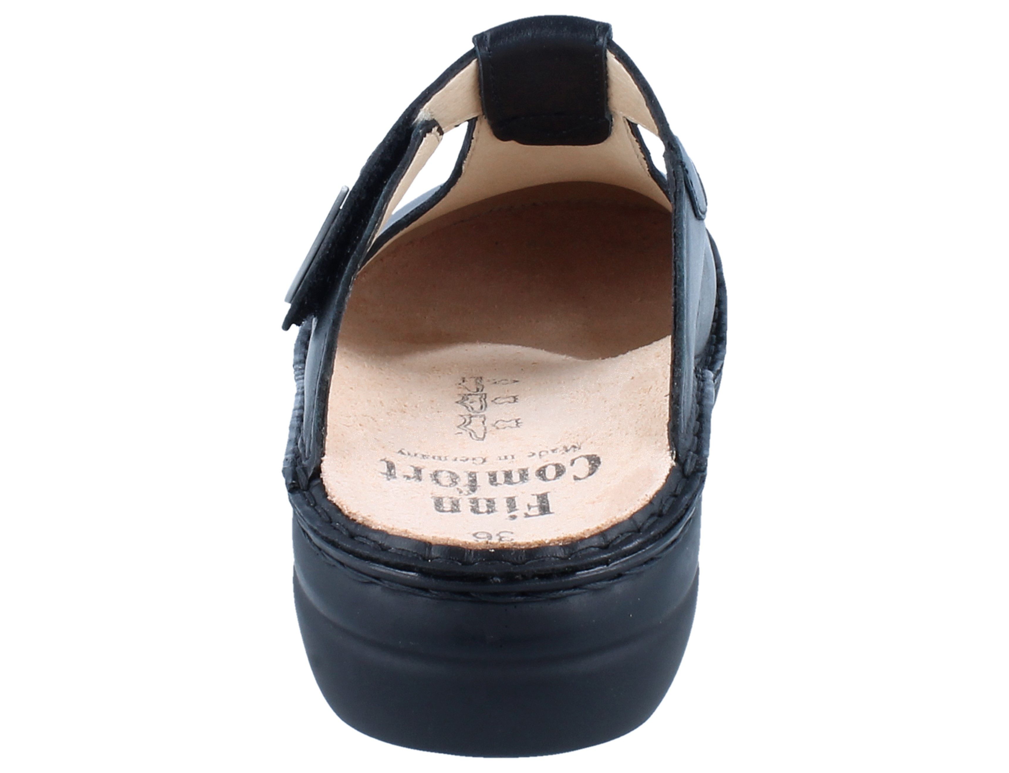 Finn Comfort FINN COMFORT Belem Damen Clog schwarz Glattleder - Größe: 40 Clog Wechselfußbett