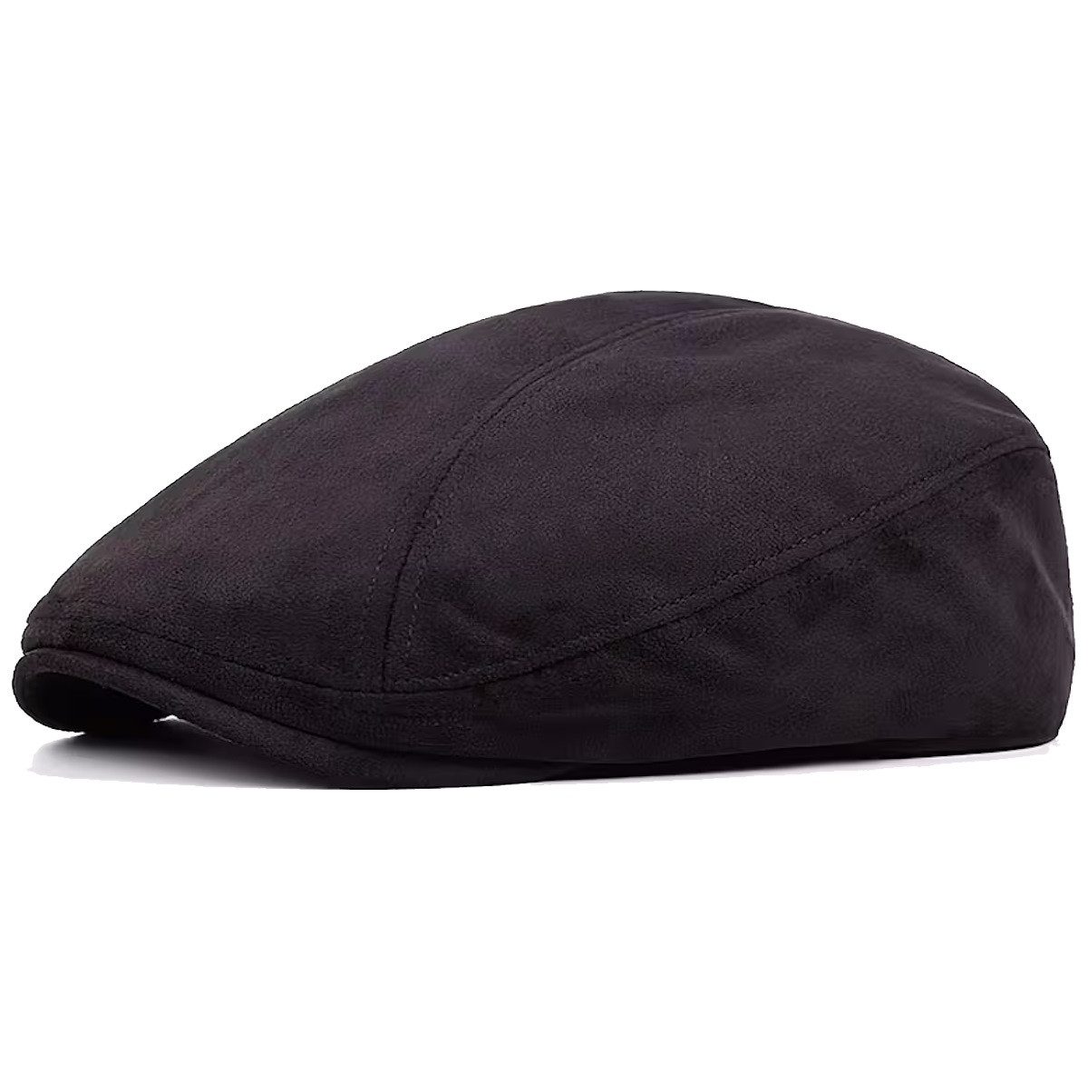 Sporty Flat Cap Schirmmütze Retro Vintage Schirmmütze Schiebermütze Wildleder Optik