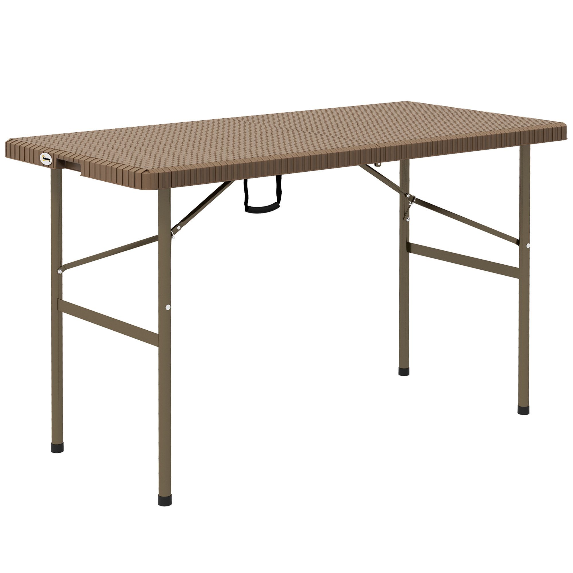 Gartentisch Campingtisch Klapptisch mit Rattanoptik
