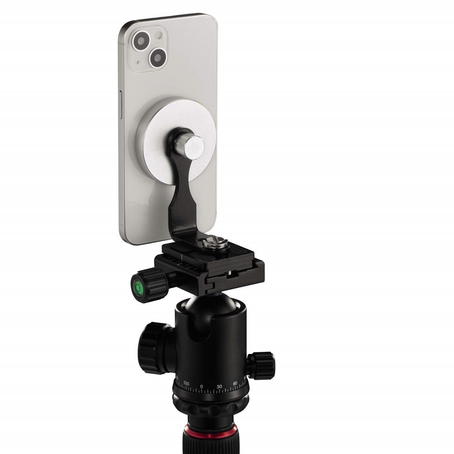 Hama Stativ Handy-Halterung MagPod Halter Stativhalterung (1/4" Anschluss Adapter Pod für Apple iPhone mit MagSafe 16 15 14 13 12) – Bild 3 von 5
