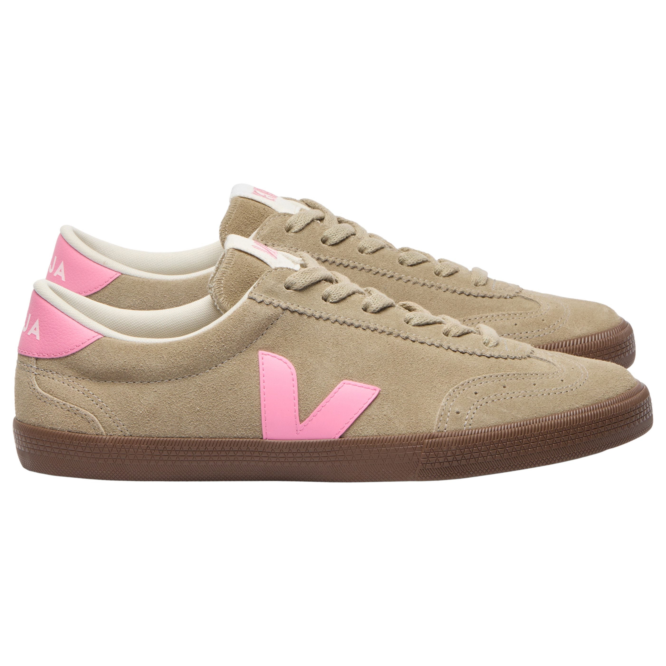 VEJA Damen-Sneaker Volley Suede Taupe Malibu Bark Sneaker