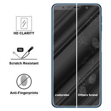 Cadorabo Schutzfolie Samsung Galaxy A7 2018, (1-St), Schutzglas Panzer Folie (Tempered) Display-Schutzglas mit 3D Touch