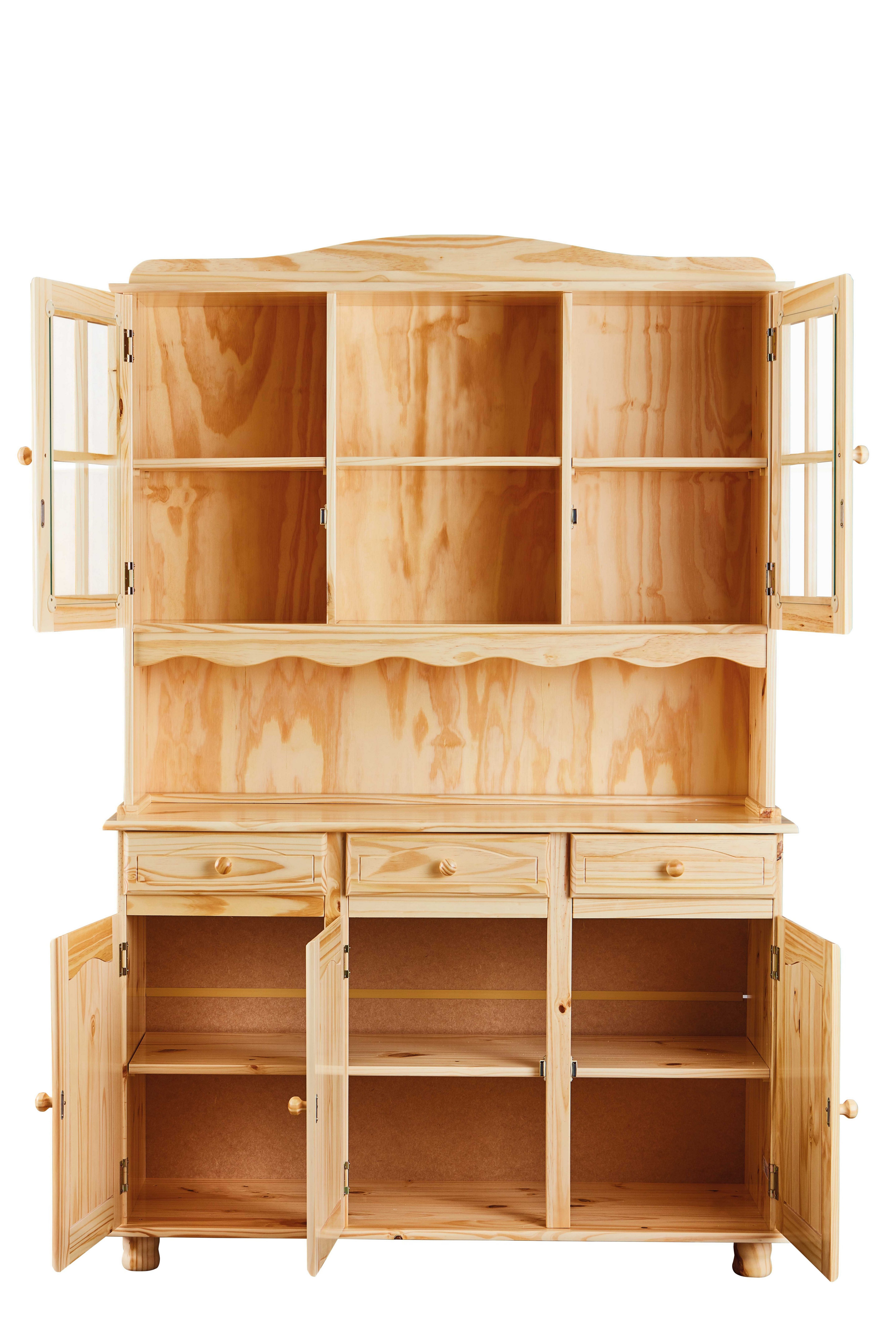 Inter Link Buffet TOSCANA Kiefer Massivholz, viel Stauraum, natur lackiert, günstig online kaufen