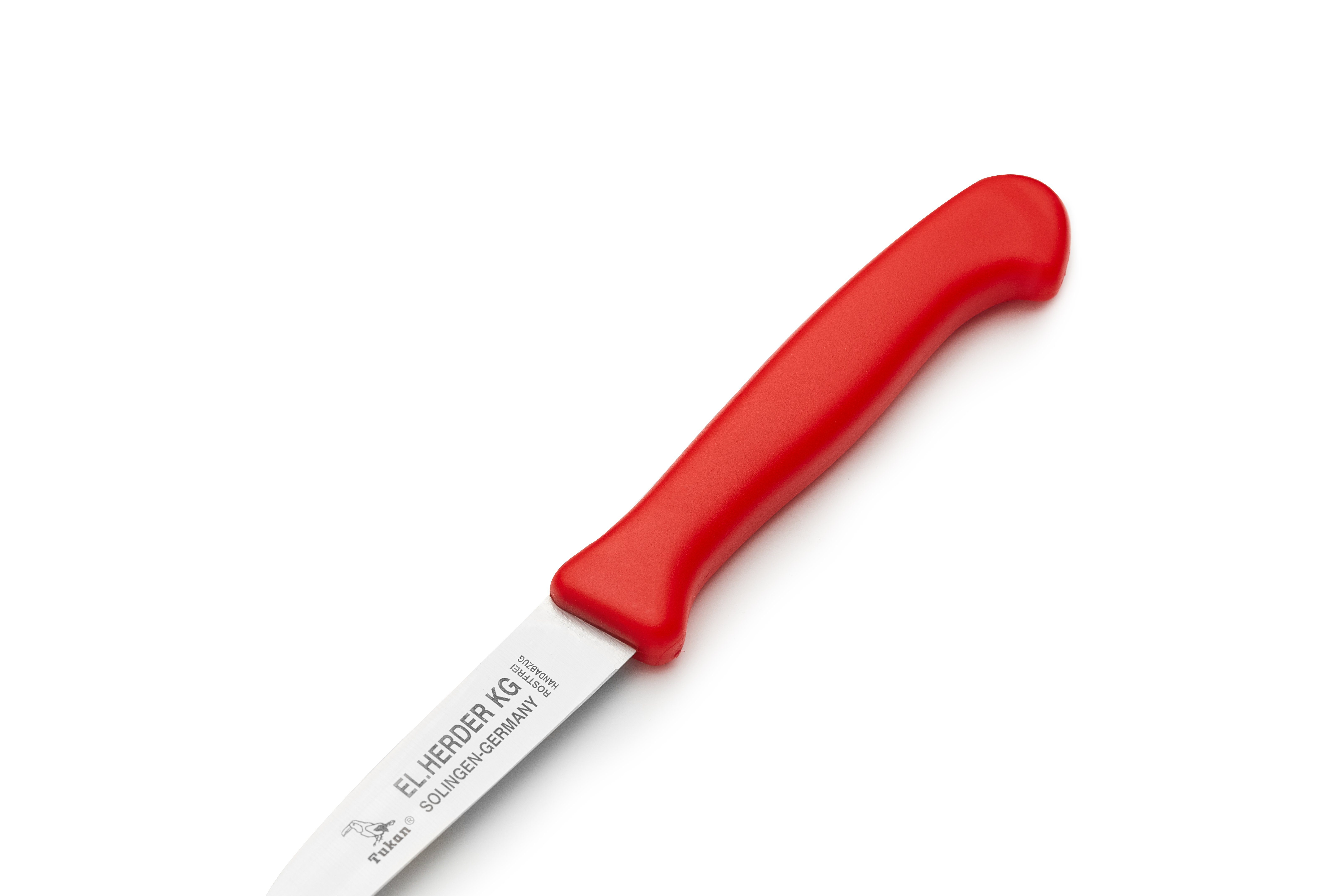 3" Kunststoff - EL. rot KG 4er-Set rostfrei Herder Küchenmesser Universalküchenmesser gerade