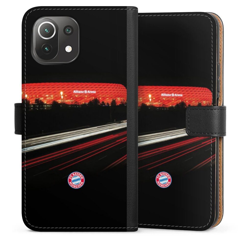 DeinDesign Handyhülle FC Bayern München FCB Stadion FC Bayern München Allianz Arena, Xiaomi Mi 11 Lite 5G NE Hülle Flip Case Klapphülle Handytasche Leder