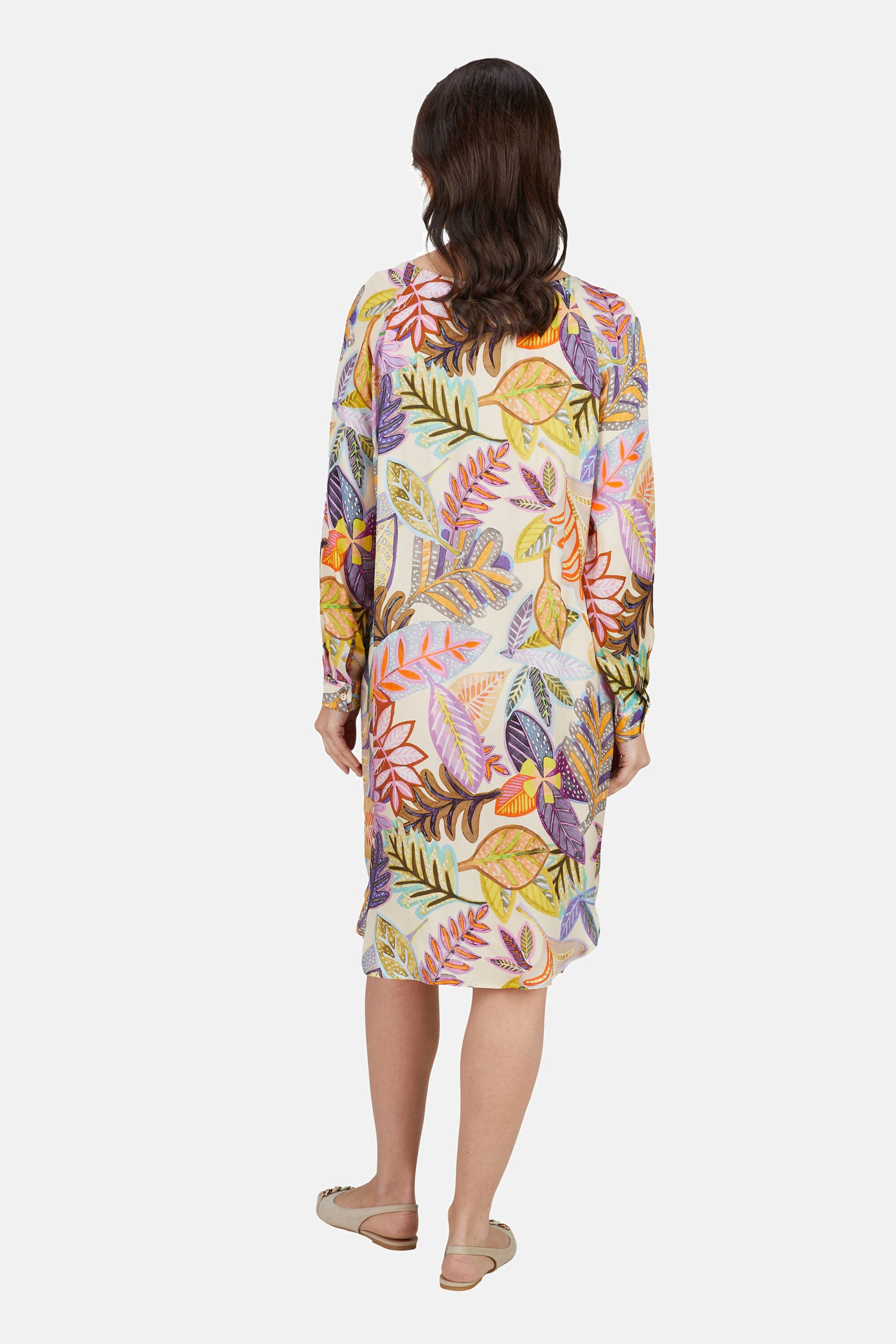 White Label A-Linien-Kleid (1-tlg) mit Rundhalsausschnitt