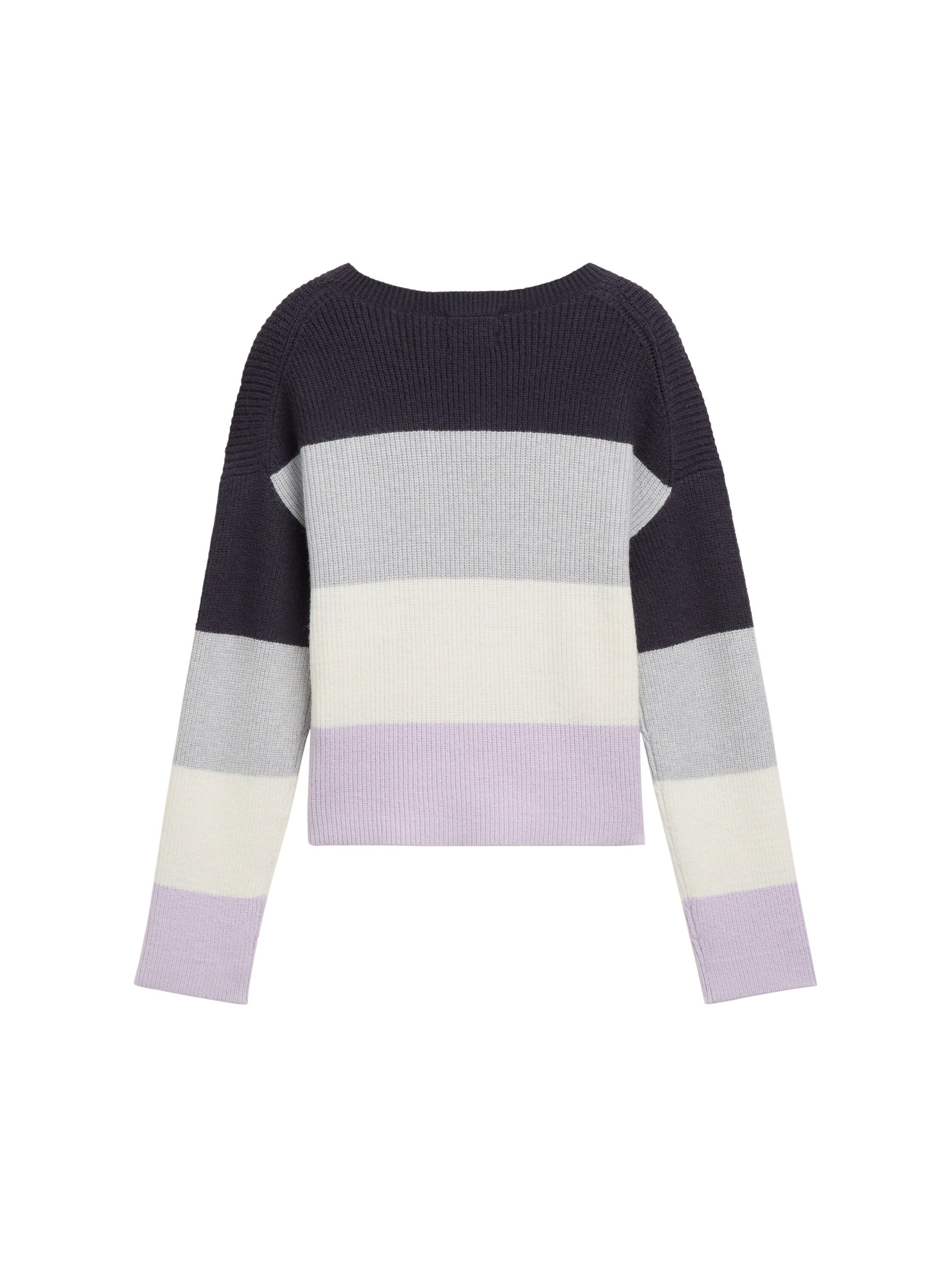 TOM TAILOR Strickpullover mit Colour Blocking günstig online kaufen