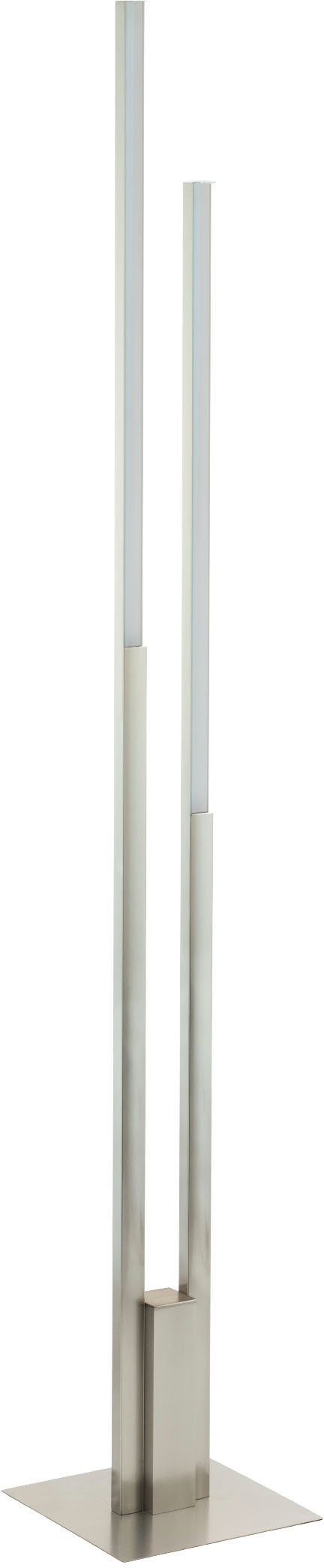 EGLO Stehlampe FRAIOLI-Z Stehleuchte, nickel-matt, ZigBee 3.0, Timer, Disco-Modus, Bluetooth, CCT - über Fernbedienung, Dimmfunktion, Ein-/Ausschalter, Farbsteuerung, Farbwechsel, Memoryfunktion, Nachtlichtfunktion, RGB, Smart Home, Weckerfunktion, dimmbar über Fernbedienung, mehrere Helligkeitsstufen, LED fest integriert, warmweiß - kaltweiß, App / Sprachsteuerung Alexa, 175,5 x 28 cm, exkl. Fernbedienung