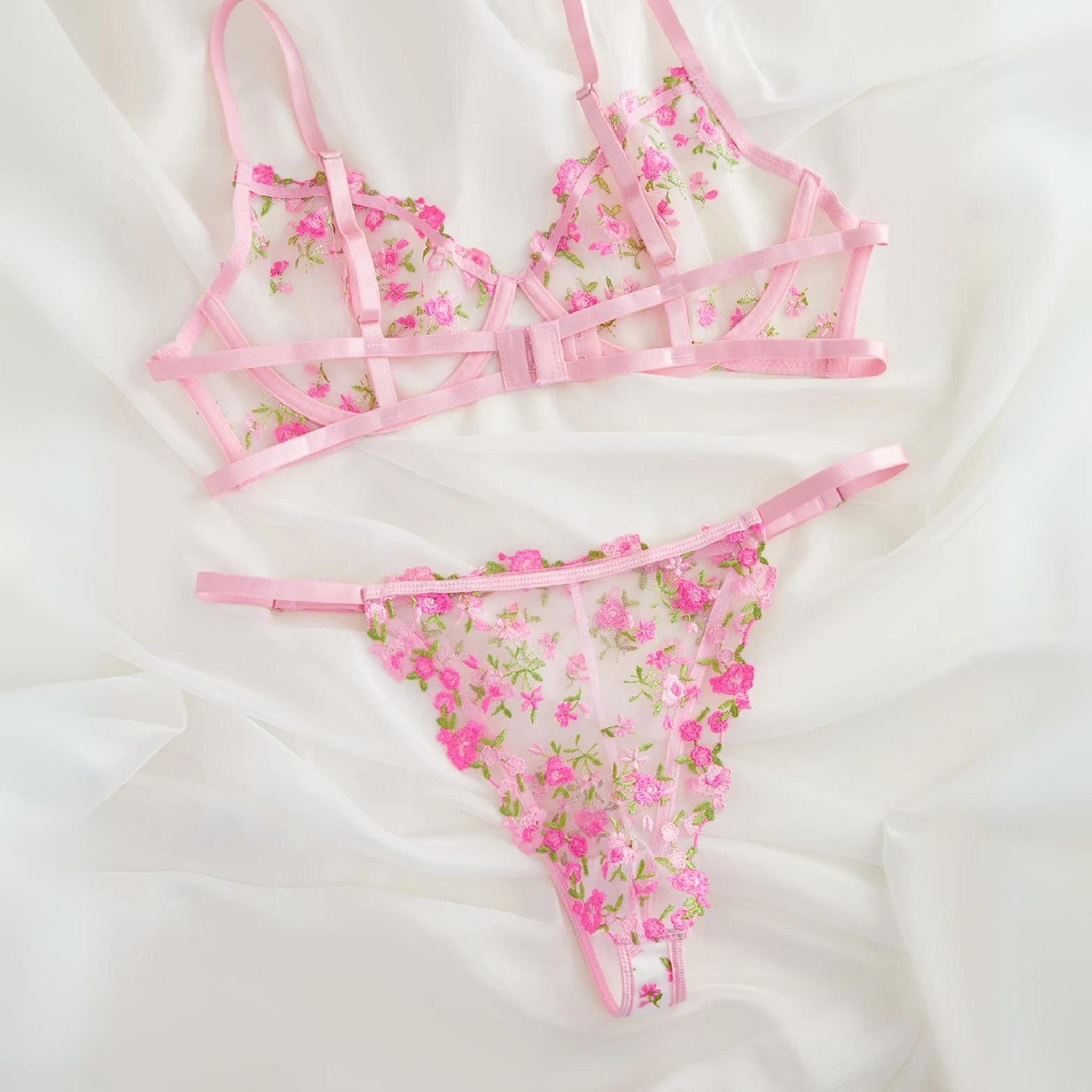 NEXORA Tanga String Tanga BH Set, Dessous, Lingerie (Komplett-Set) Lingerie Set, bestehend aus Hose & Oberteil