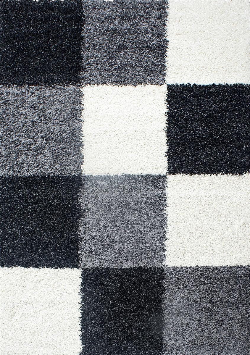 SchönesWohnen24 Hochflor-Teppich Hochflor Teppich LIFE Schwarz