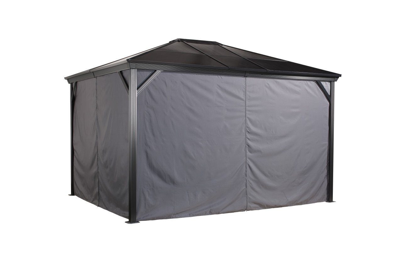 Sojag Faltpavillon Sojag Vorhangset Verona 10x12 dunkelgrau, 4