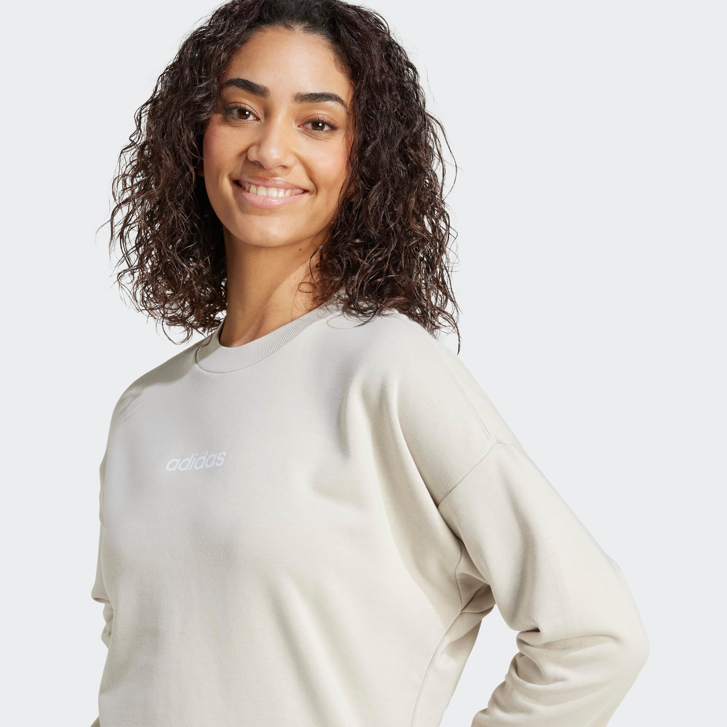 adidas Sportswear Sweatshirt ESSENTIALS LINEAR FRENCH TERRY mit Rundhalsausschnitt, ohne Verschluss, normale Schnittform – Bild 4 von 5