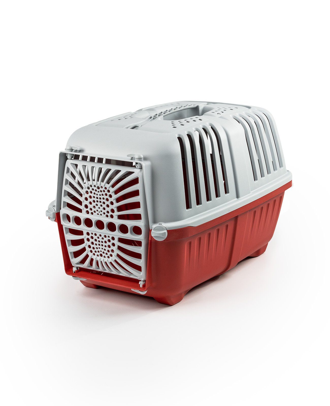 lionto Tiertransportbox für Katzen bis 15 kg, mit Tragegriff & sicherem Schließsystem