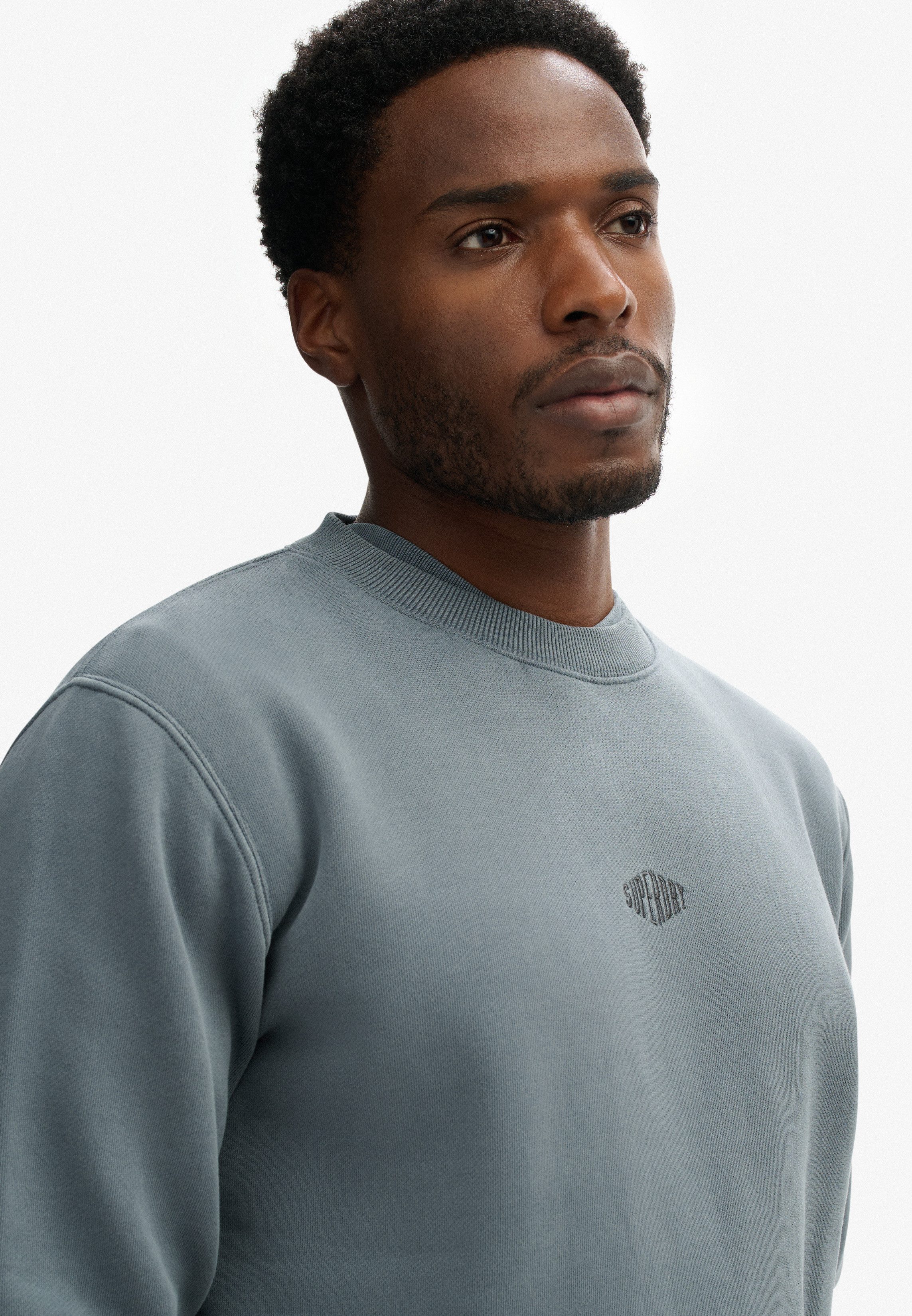 Superdry Sweatshirt MICRO LOGO CREW mit Micro-Marken-Logo