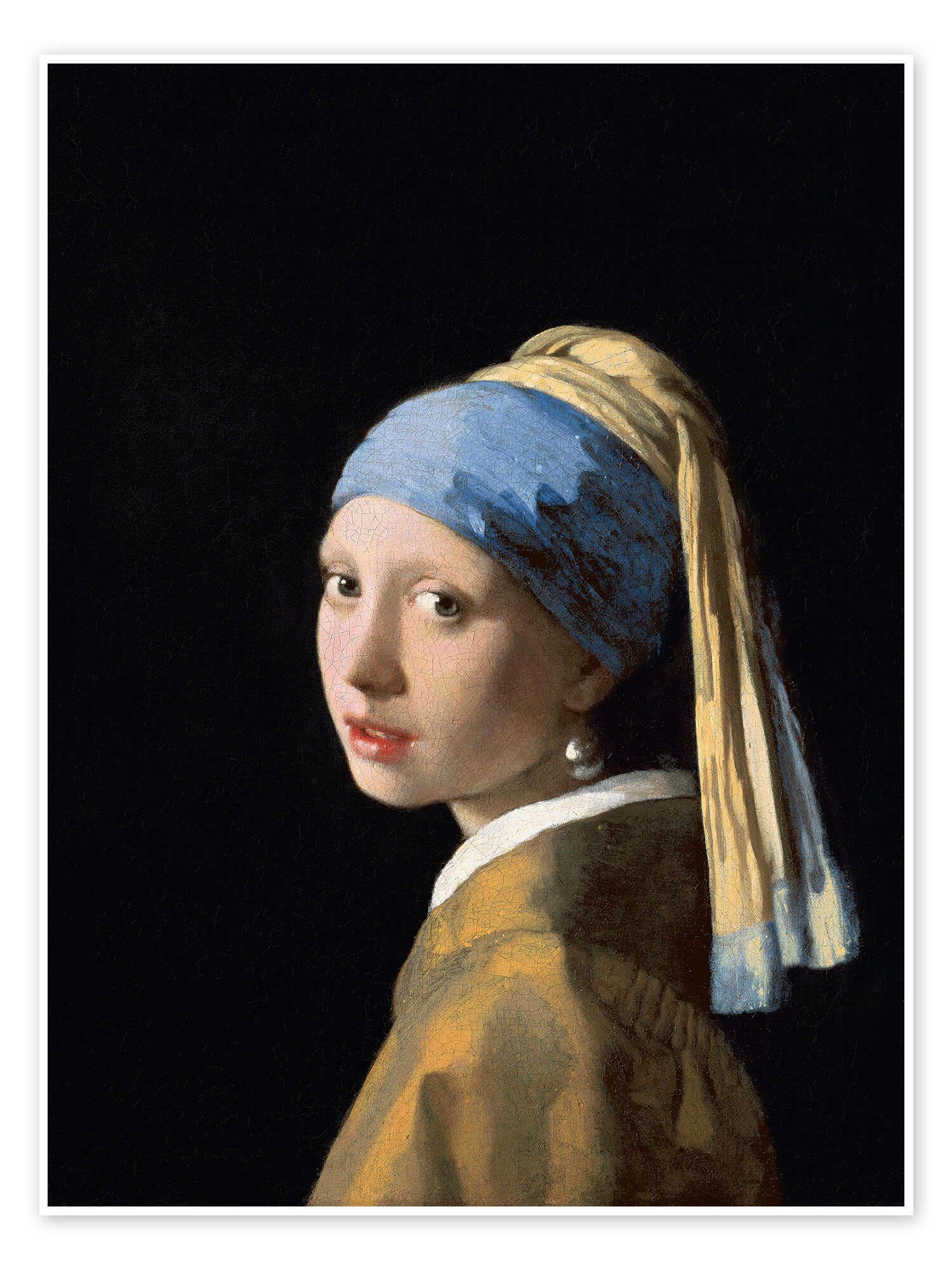 Posterlounge Poster Jan Vermeer, Das Mädchen günstig online kaufen