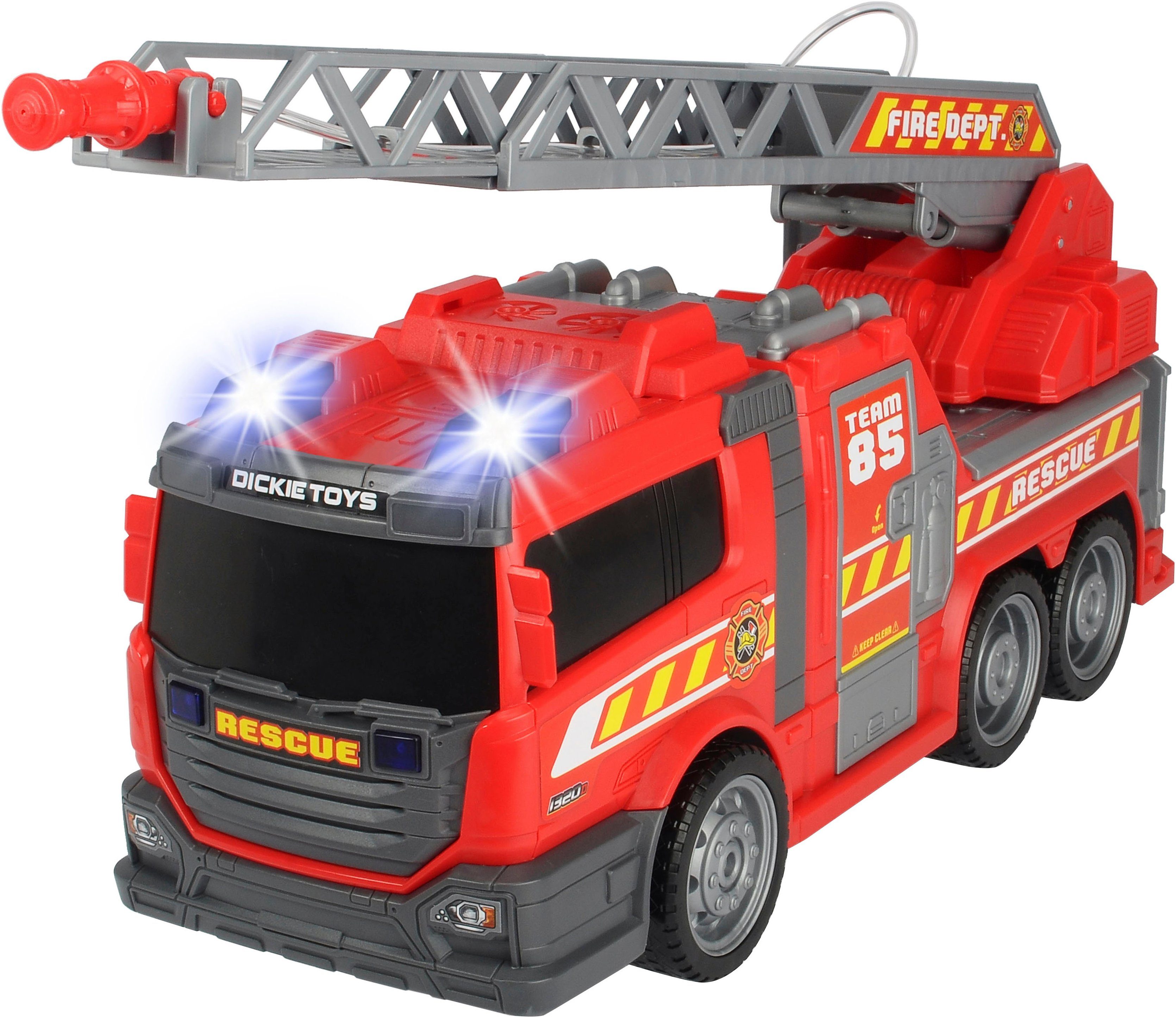 Dickie Toys Spielzeug-Feuerwehr Fire Fighter - Feuerwehrauto, mit Wasserspritze