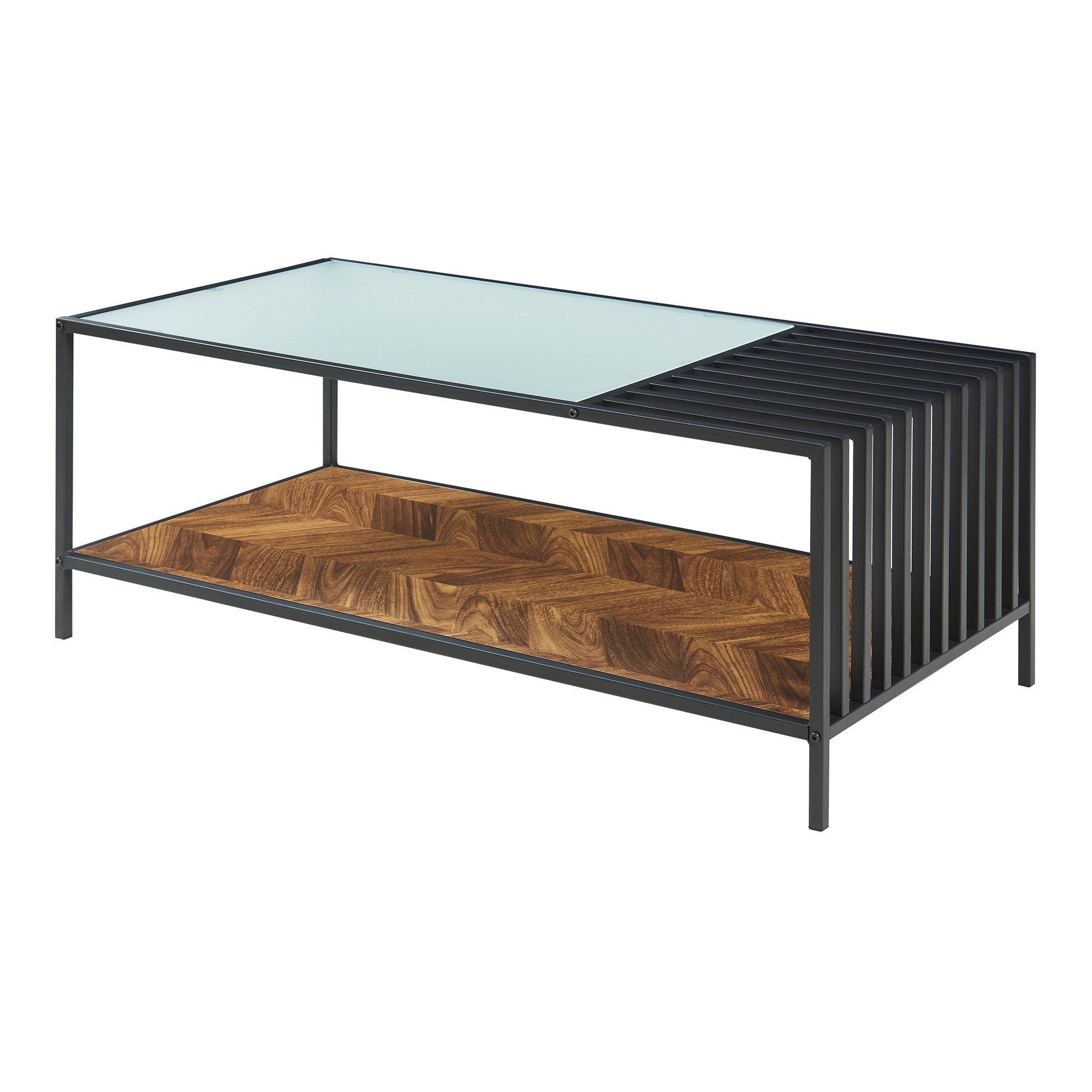 en.casa Couchtisch, »Pärghos« Glasplatte 120x60x45 cm günstig online kaufen