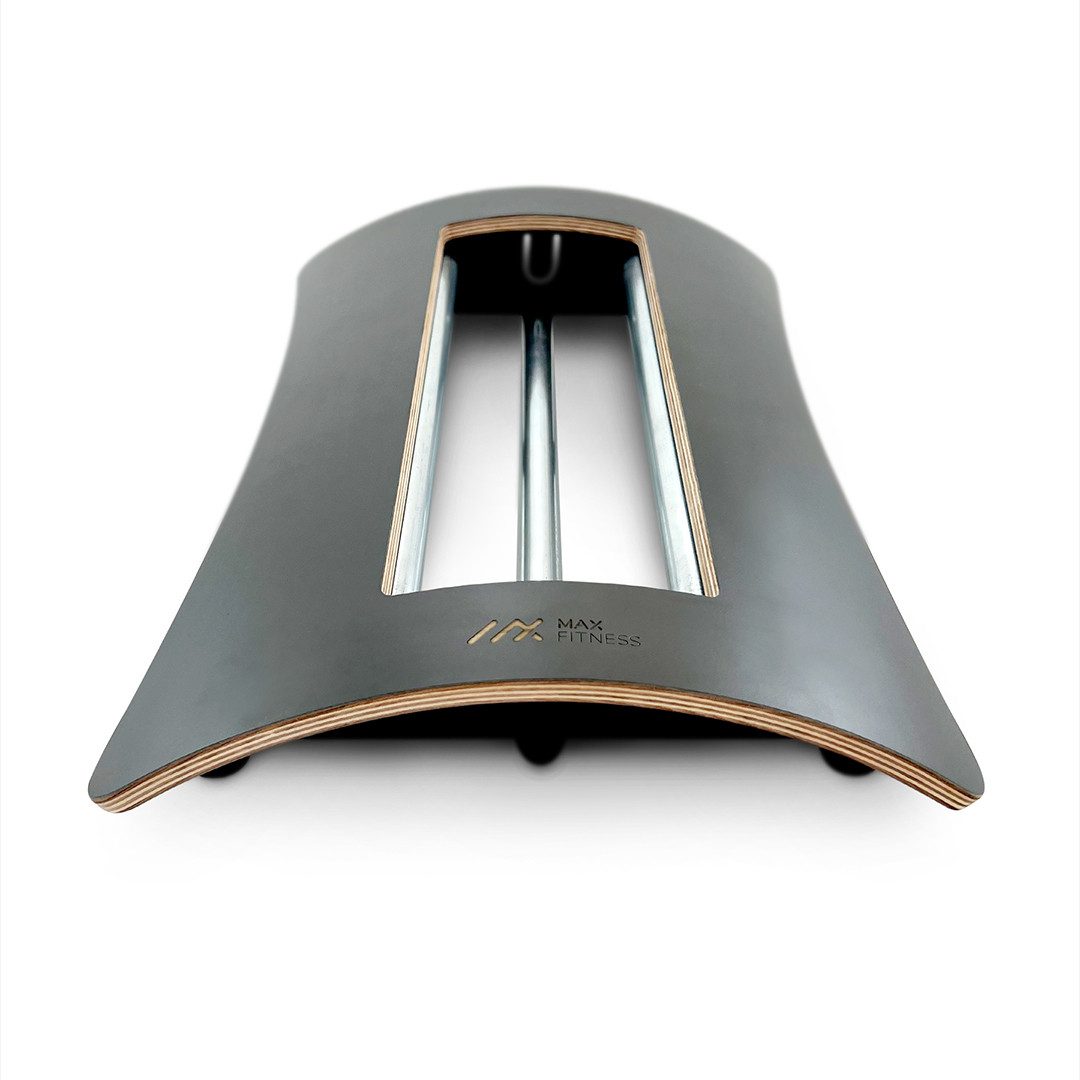 Max Fitness Faszienrolle Zubehör - Rückenmassage Triggerpunkte Wirbelsäulenmobilisation, 1er Set, mit unterschiedlichen Funktionen, Fixierte Rollenführung für kontrollierte Faszienmassage