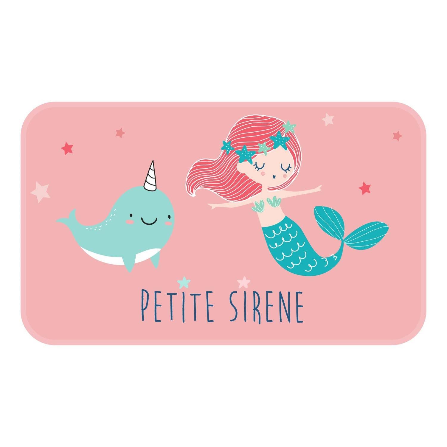 Douceur d'intérieur Kinderteppich Kinderteppich PETITE SIRENA, 45 x 75 cm, rechteckig