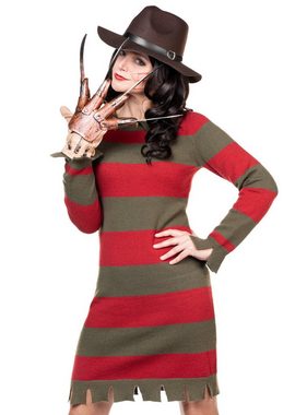 Metamorph Kostüm Freddy Krueger Kostüm für Frauen mit Hut und origi, Sei die Killerin der Träume!