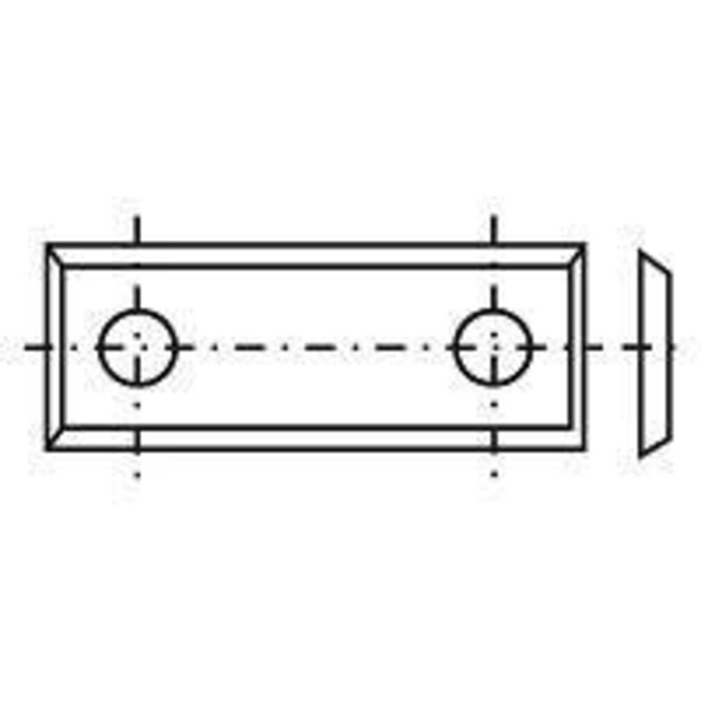 Tigra Wendeplattenfräser 10 Standard Wendeschneidplatten mit 4 Schneidkanten 29,5x9x1,5x14 T10MG | Fräser-Sets