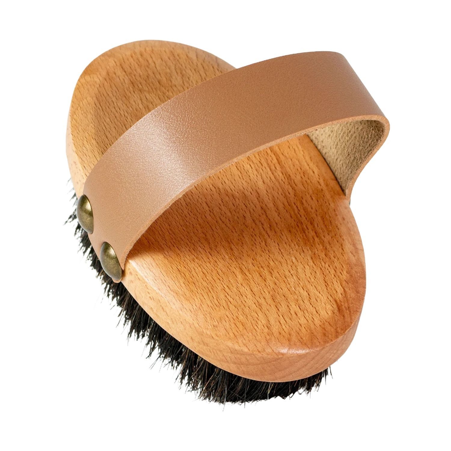 Intirilife Körperbürste, 1-tlg., Badebürste Massage Peeling Bürste mit Naturborsten Pferdehaar