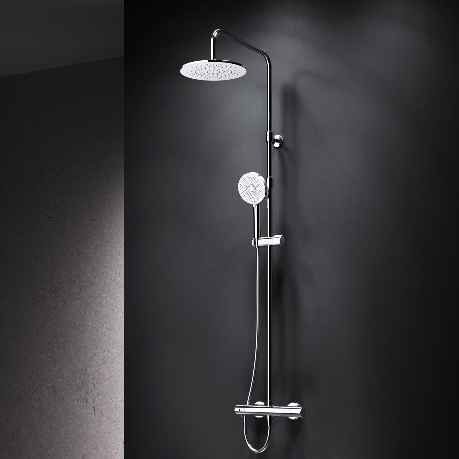 Duschsystem PLAY mit Thermostat Ø 25 cm Regendusche & Handbrause Duscharmatur