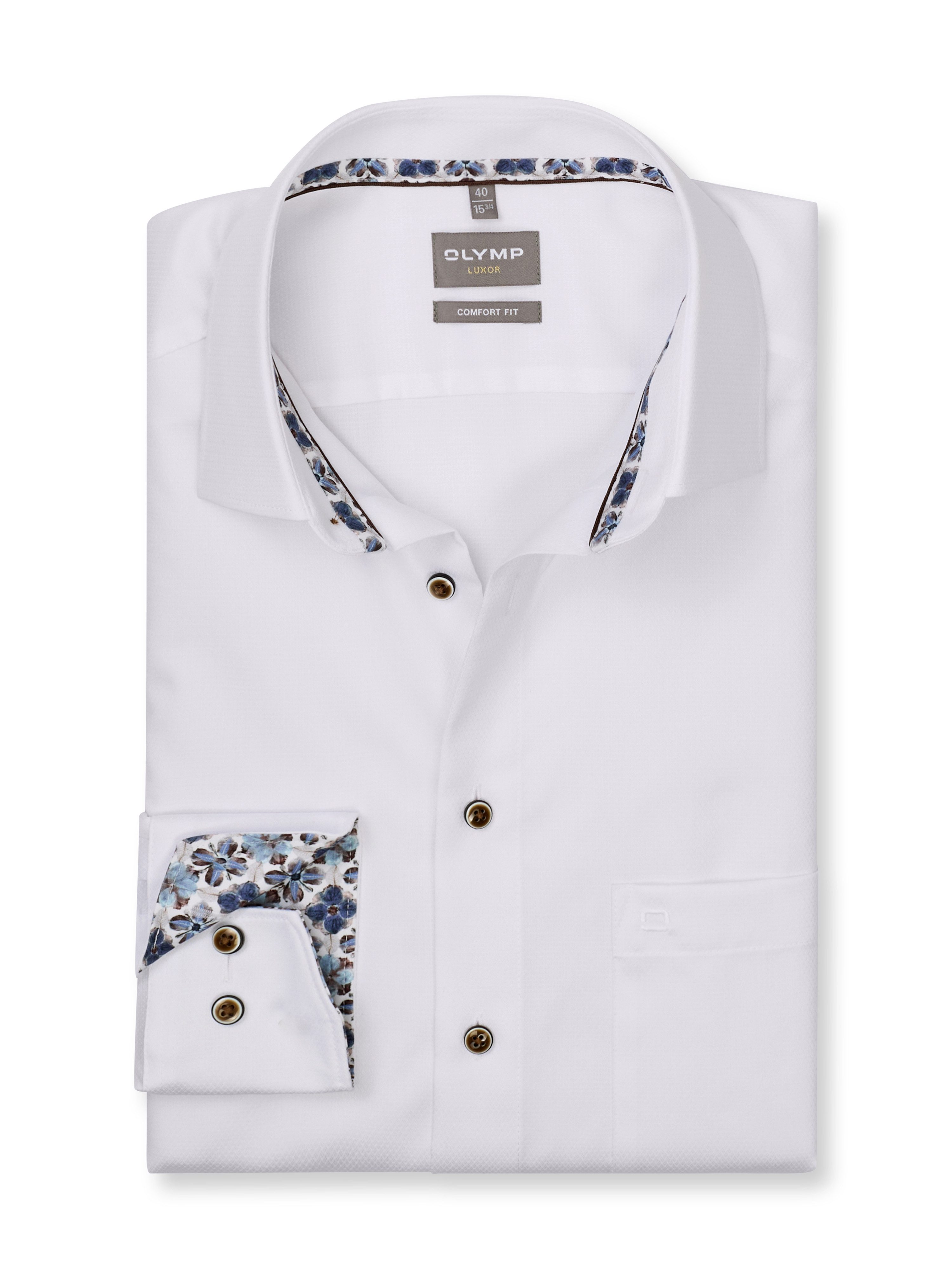 OLYMP Langarmhemd Luxor Businesshemd, comfort fit, New-Kentkragen