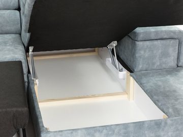 MIRJAN24 Ecksofa Benito, mit Schlaffunktion und Bettkasten, L-Form Sofa für Wohnzimmer, Wohnlandschaft