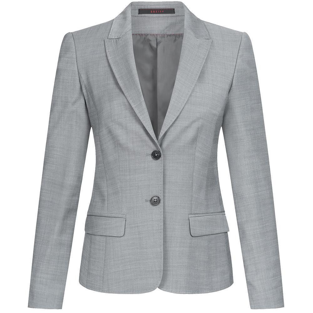 Longblazer Greiff Modern WITH 37.5® Damen Business-Blazer Regular Hellgrau
