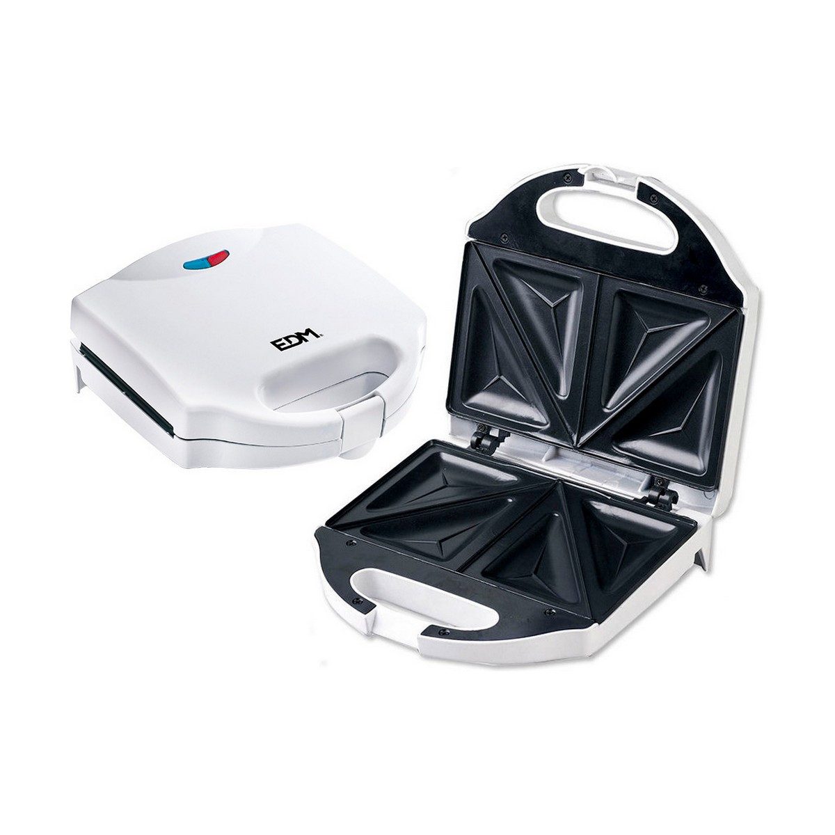 Edm Kontaktgrill Edm Sandwichmaker EDM Weiß 750 W, 750 W