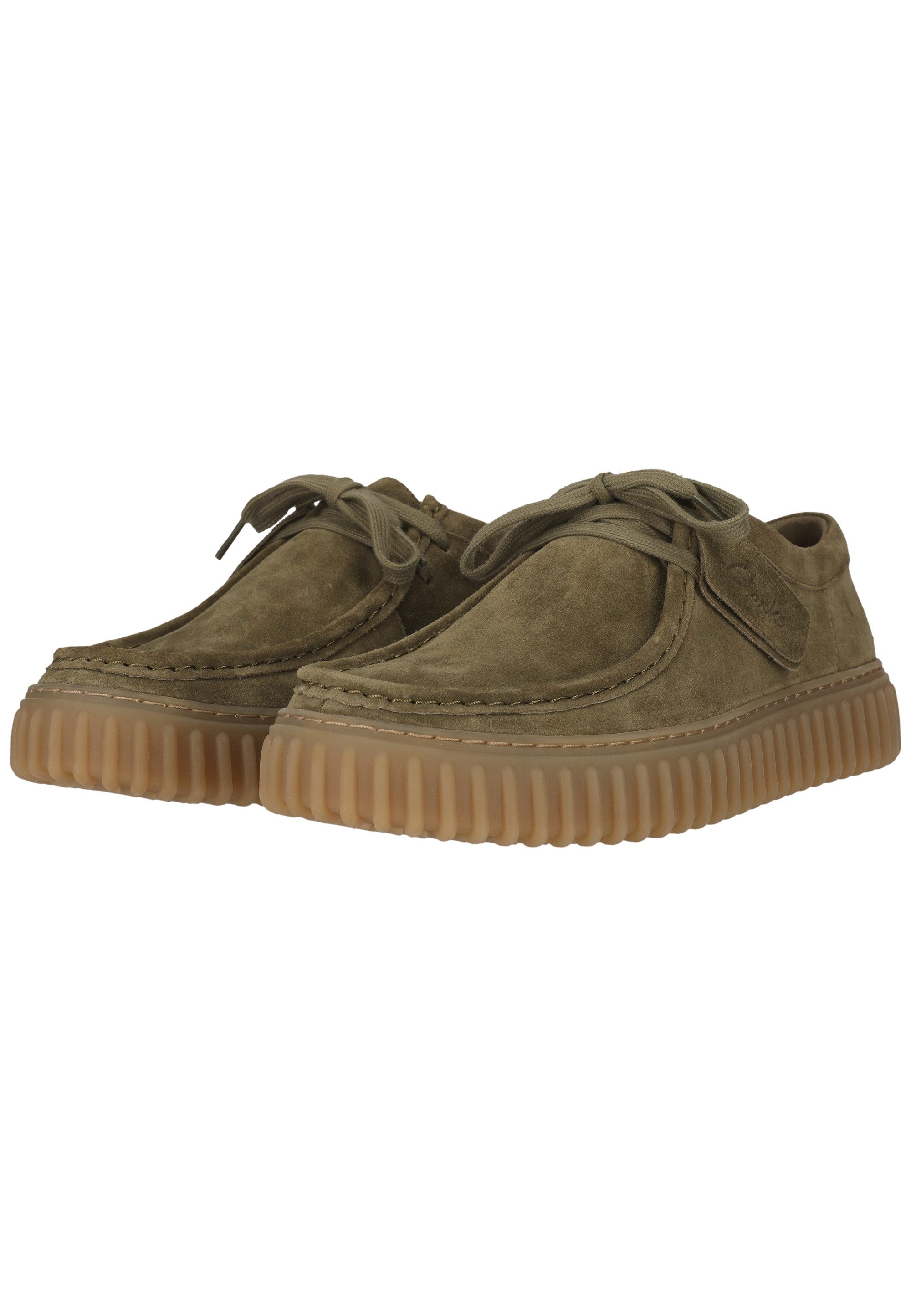 Clarks Torhill Schnürschuh mit gerippter Laufsohle – Bild 4 von 5